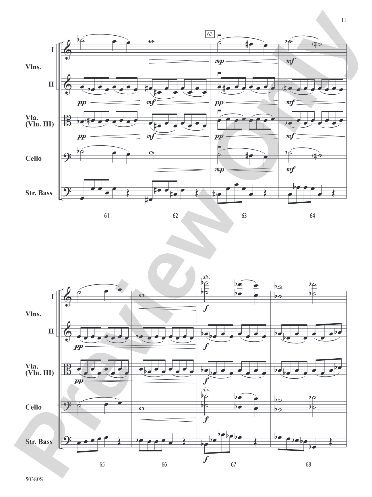 Danza Fuoco: String Orchestra Conductor Score & Parts