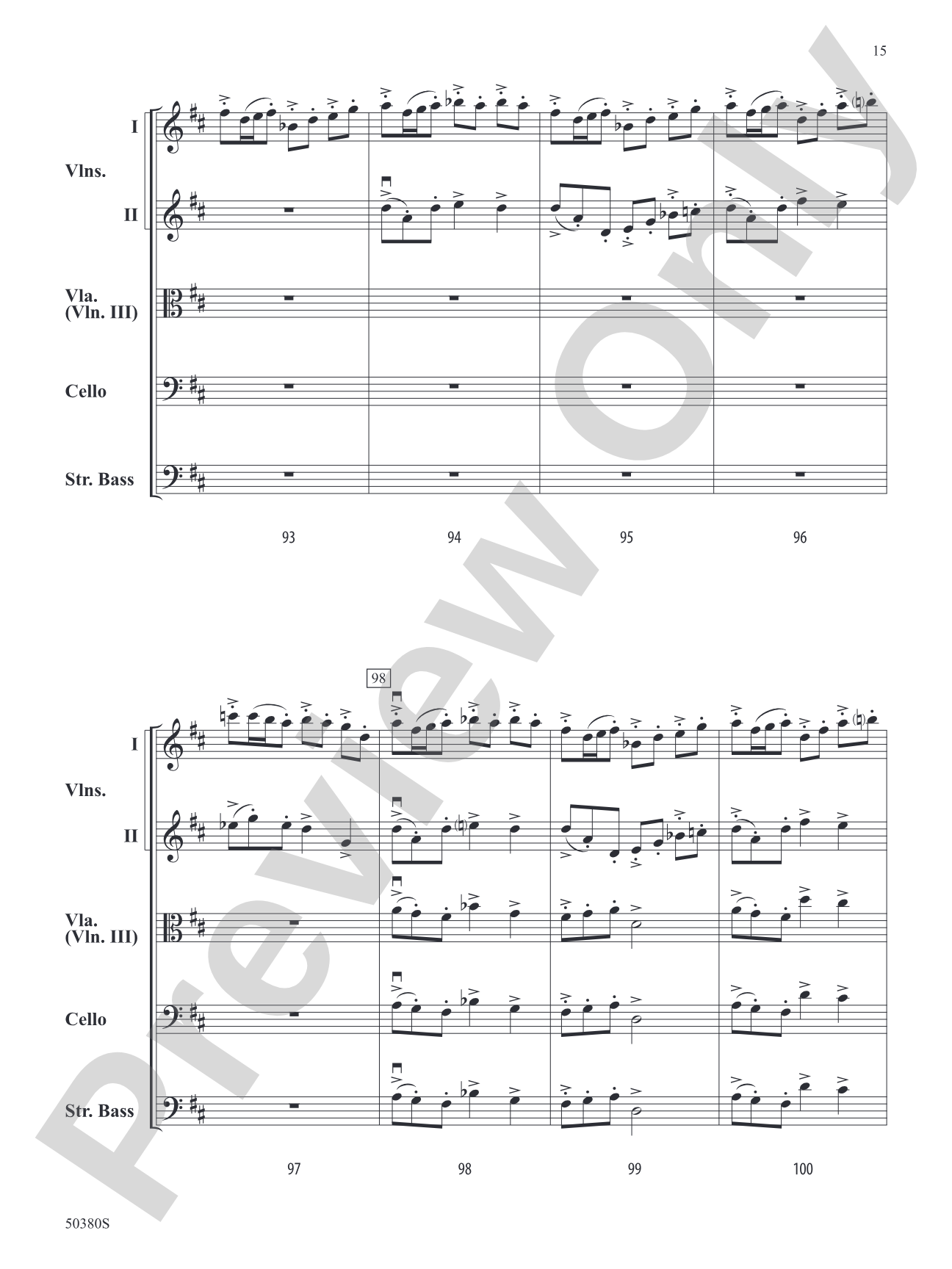 Danza Fuoco: String Orchestra Conductor Score & Parts
