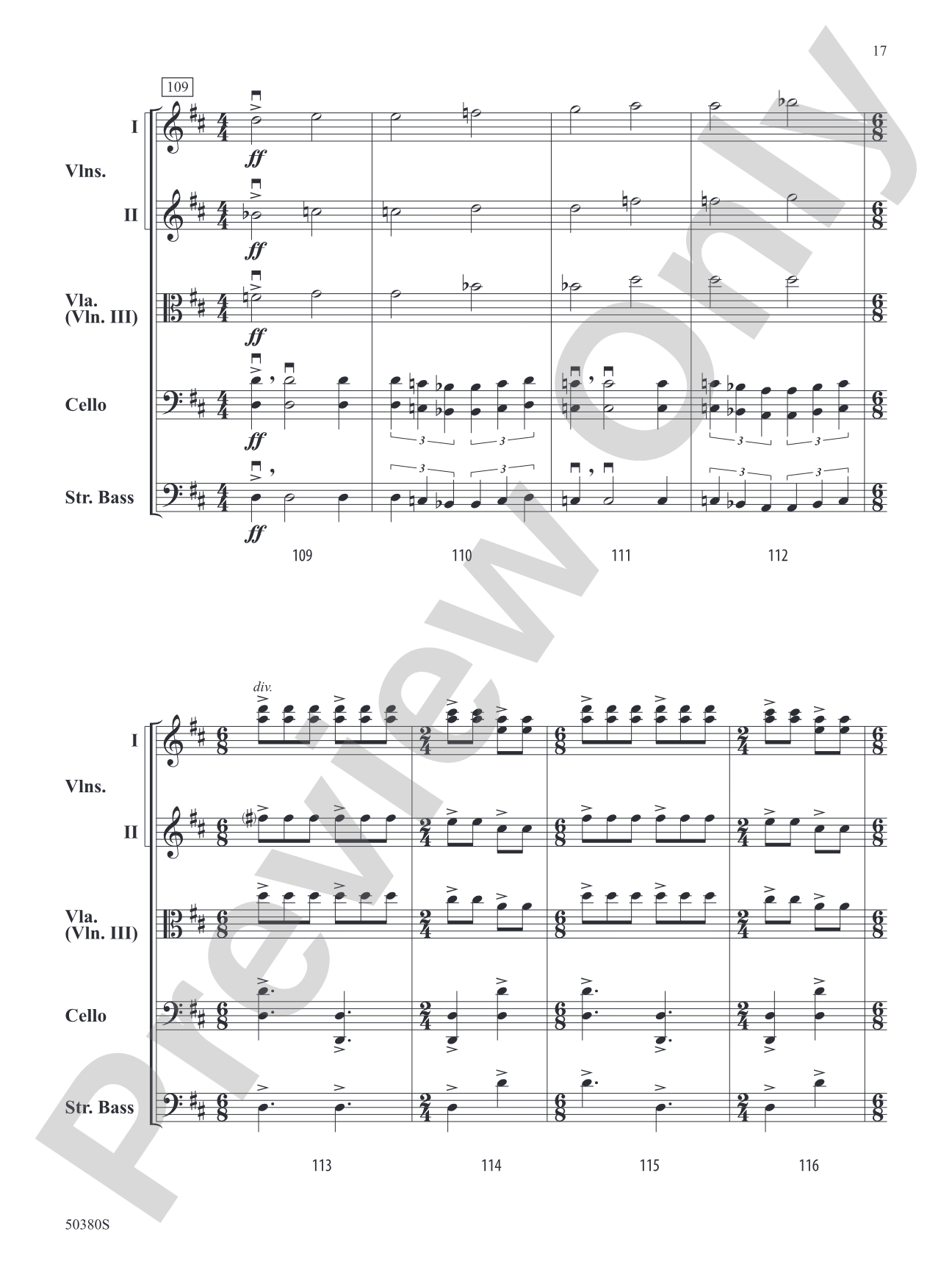 Danza Fuoco: String Orchestra Conductor Score & Parts