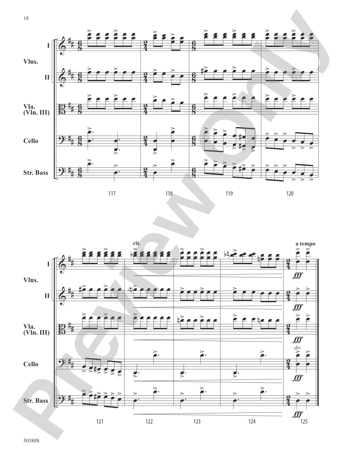 Danza Fuoco: String Orchestra Conductor Score & Parts