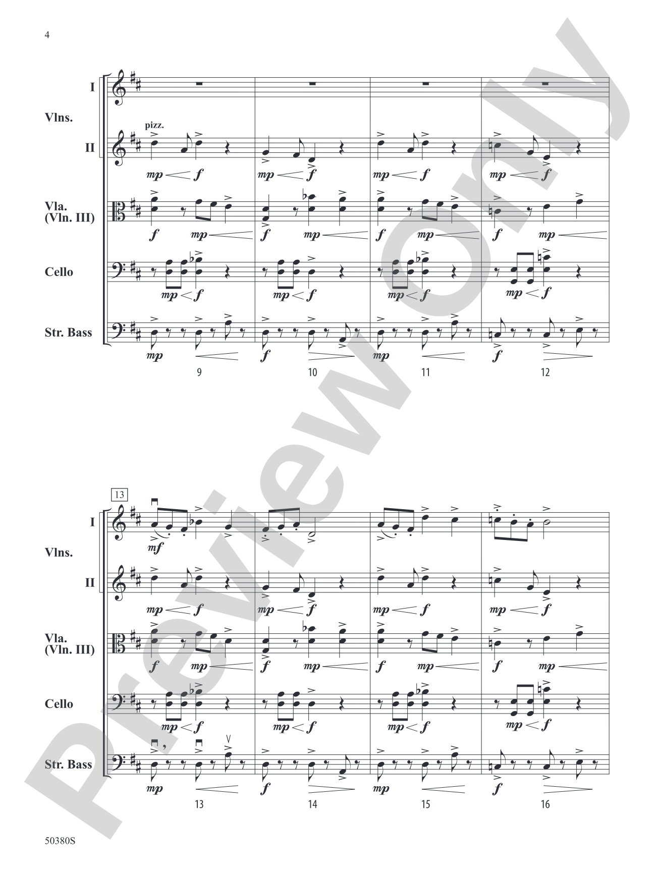 Danza Fuoco: String Orchestra Conductor Score & Parts