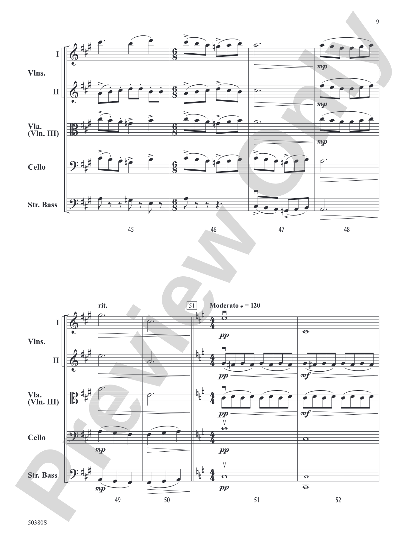 Danza Fuoco: String Orchestra Conductor Score & Parts