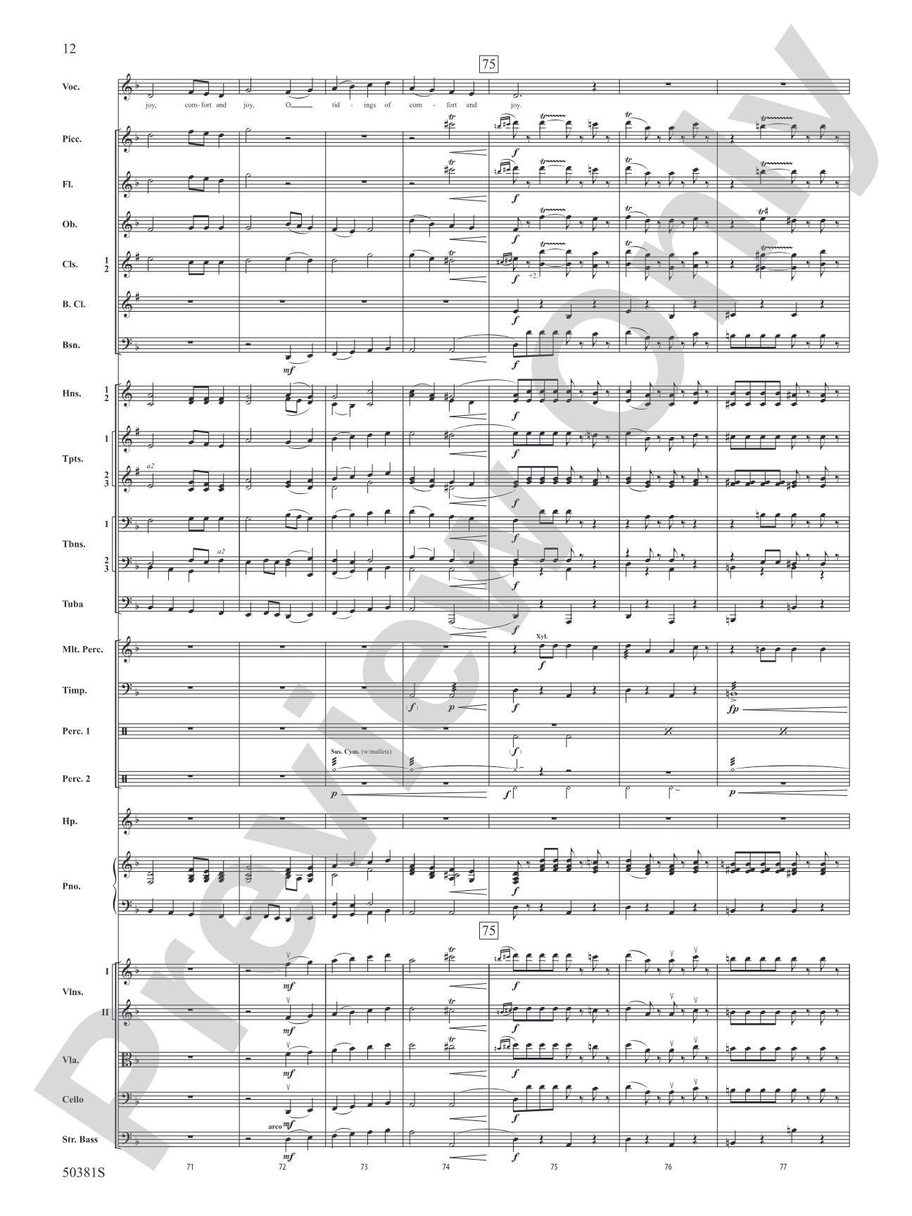 God Rest Ye Merry, Gentlemen: Full Orchestra Conductor Score & Parts