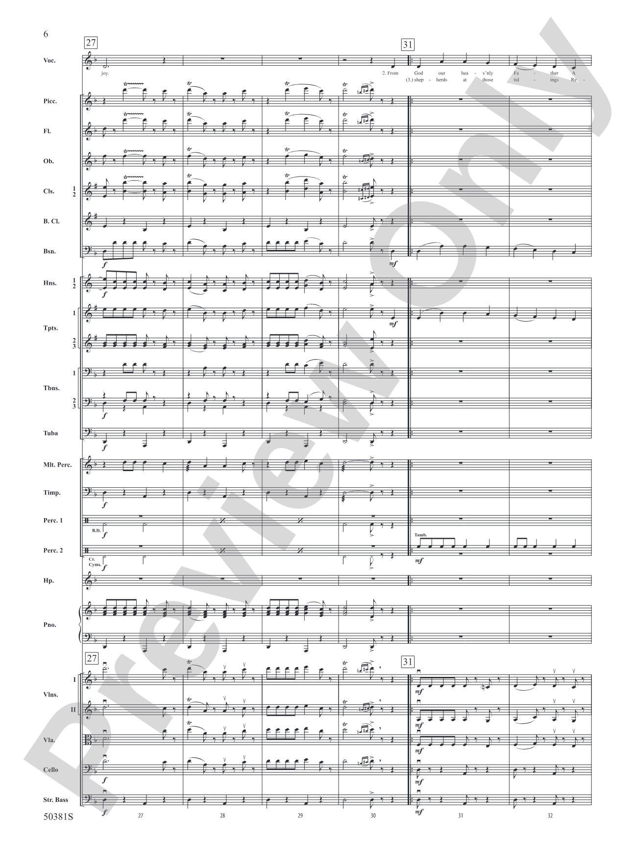 God Rest Ye Merry, Gentlemen: Full Orchestra Conductor Score & Parts