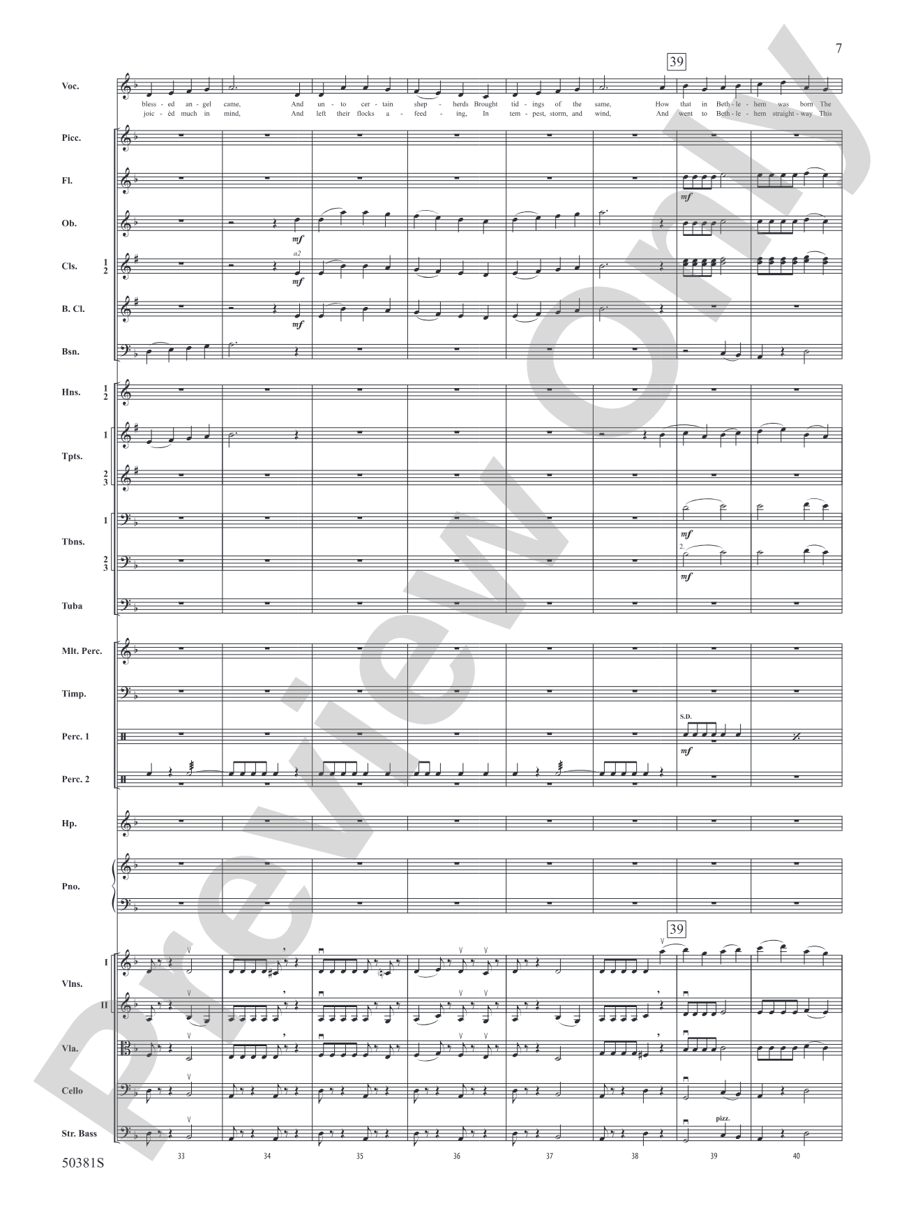 God Rest Ye Merry, Gentlemen: Full Orchestra Conductor Score & Parts