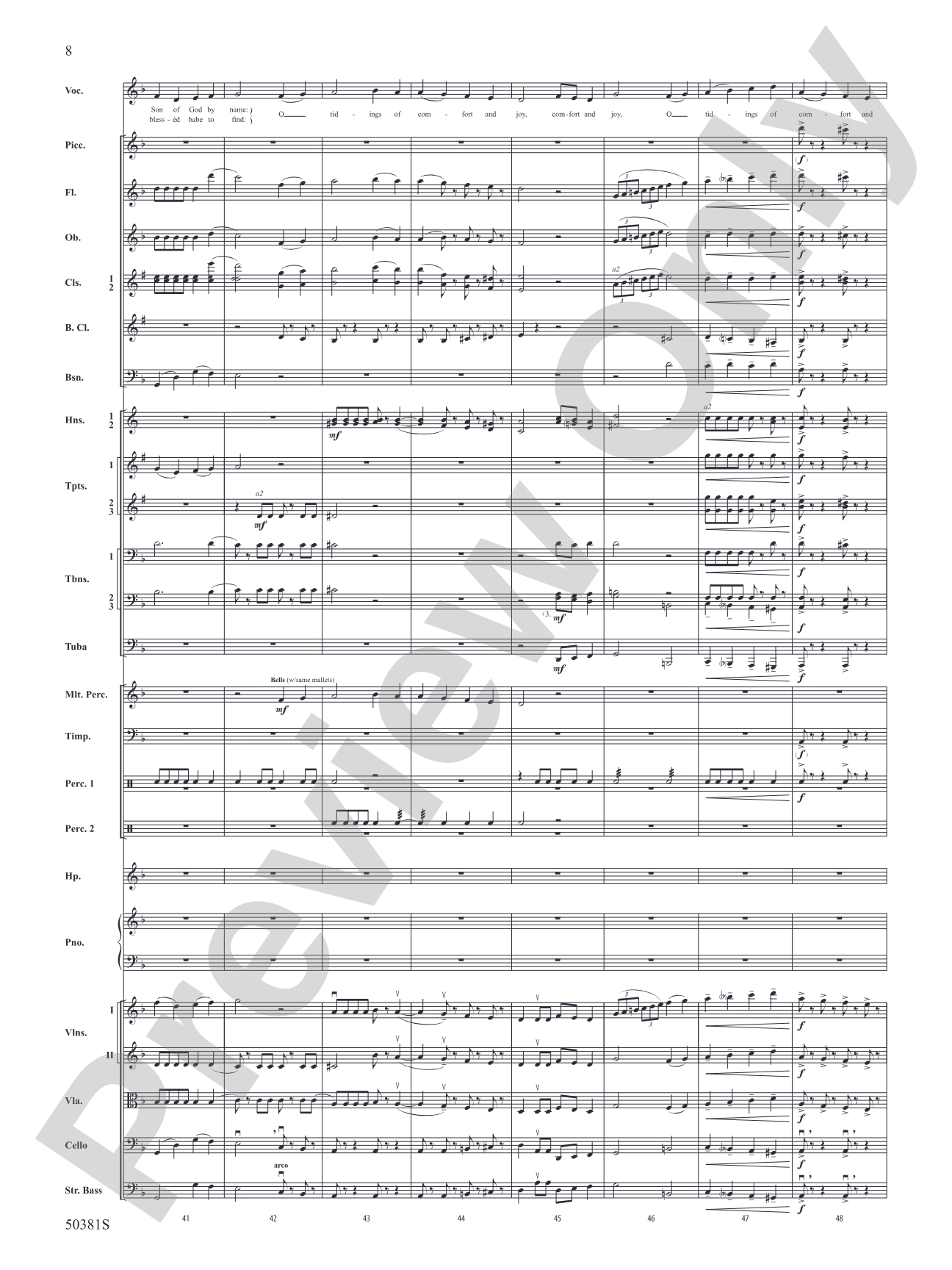 God Rest Ye Merry, Gentlemen: Full Orchestra Conductor Score & Parts
