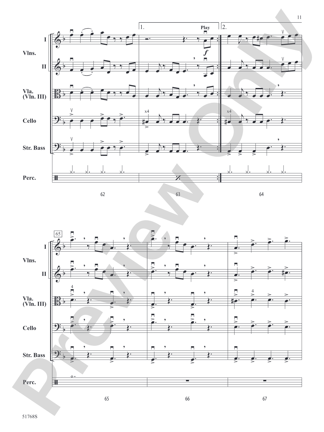 The Pirates of the Caribbean: The Curse of the Black Pearl: String Orchestra Conductor Score & Parts
