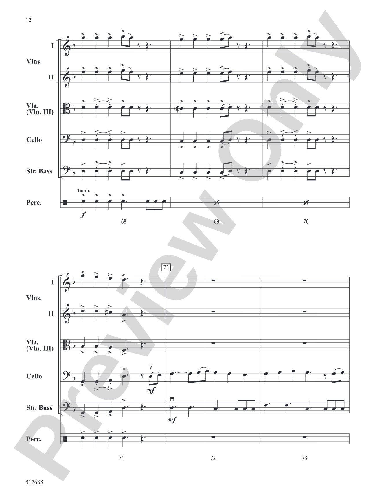 The Pirates of the Caribbean: The Curse of the Black Pearl: String Orchestra Conductor Score & Parts