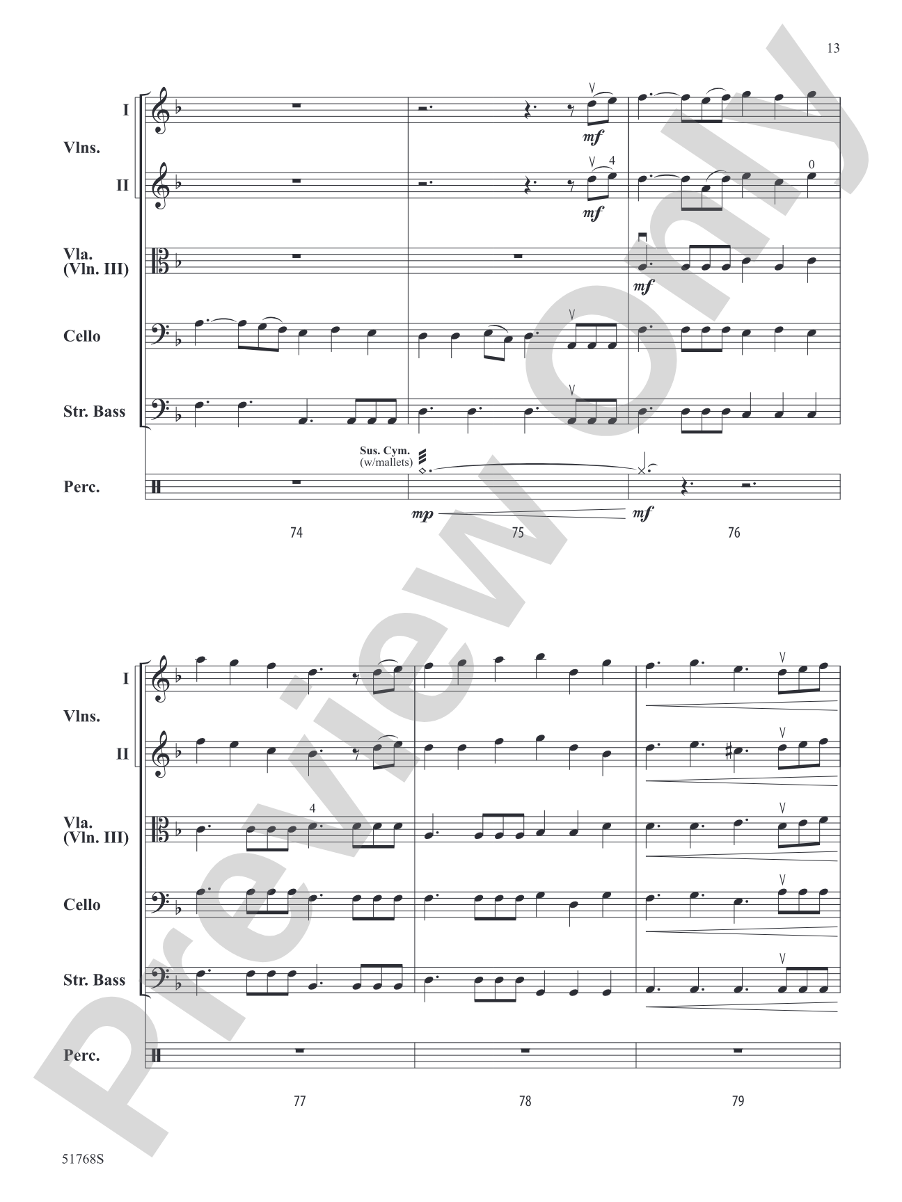 The Pirates of the Caribbean: The Curse of the Black Pearl: String Orchestra Conductor Score & Parts