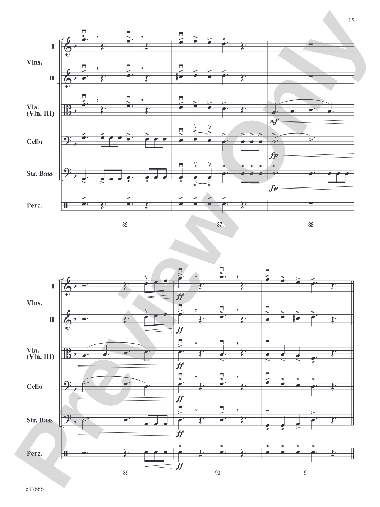 The Pirates of the Caribbean: The Curse of the Black Pearl: String Orchestra Conductor Score & Parts
