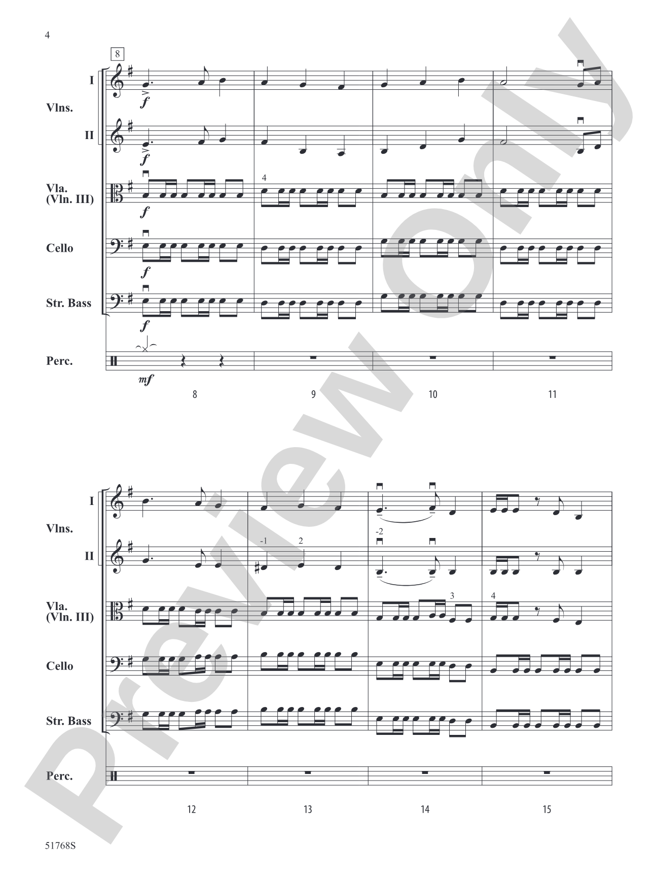 The Pirates of the Caribbean: The Curse of the Black Pearl: String Orchestra Conductor Score & Parts