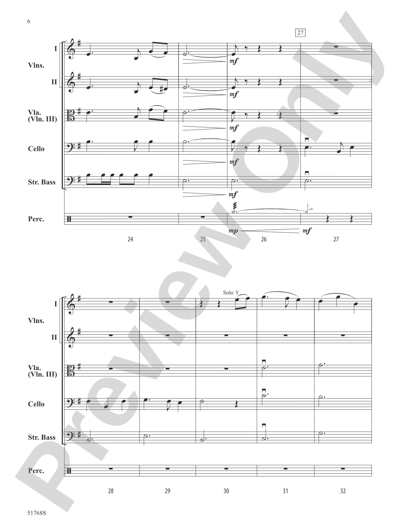 The Pirates of the Caribbean: The Curse of the Black Pearl: String Orchestra Conductor Score & Parts