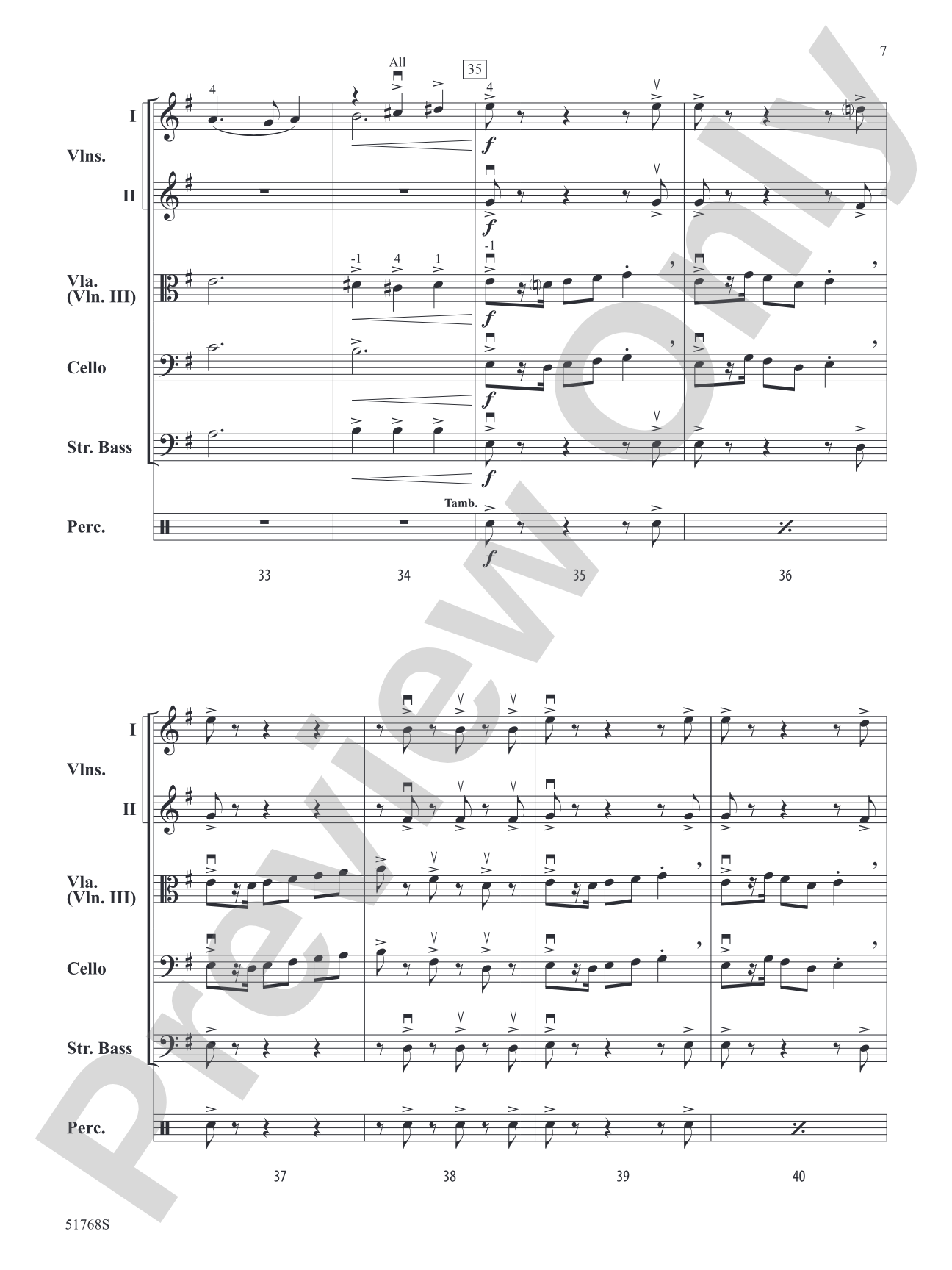 The Pirates of the Caribbean: The Curse of the Black Pearl: String Orchestra Conductor Score & Parts