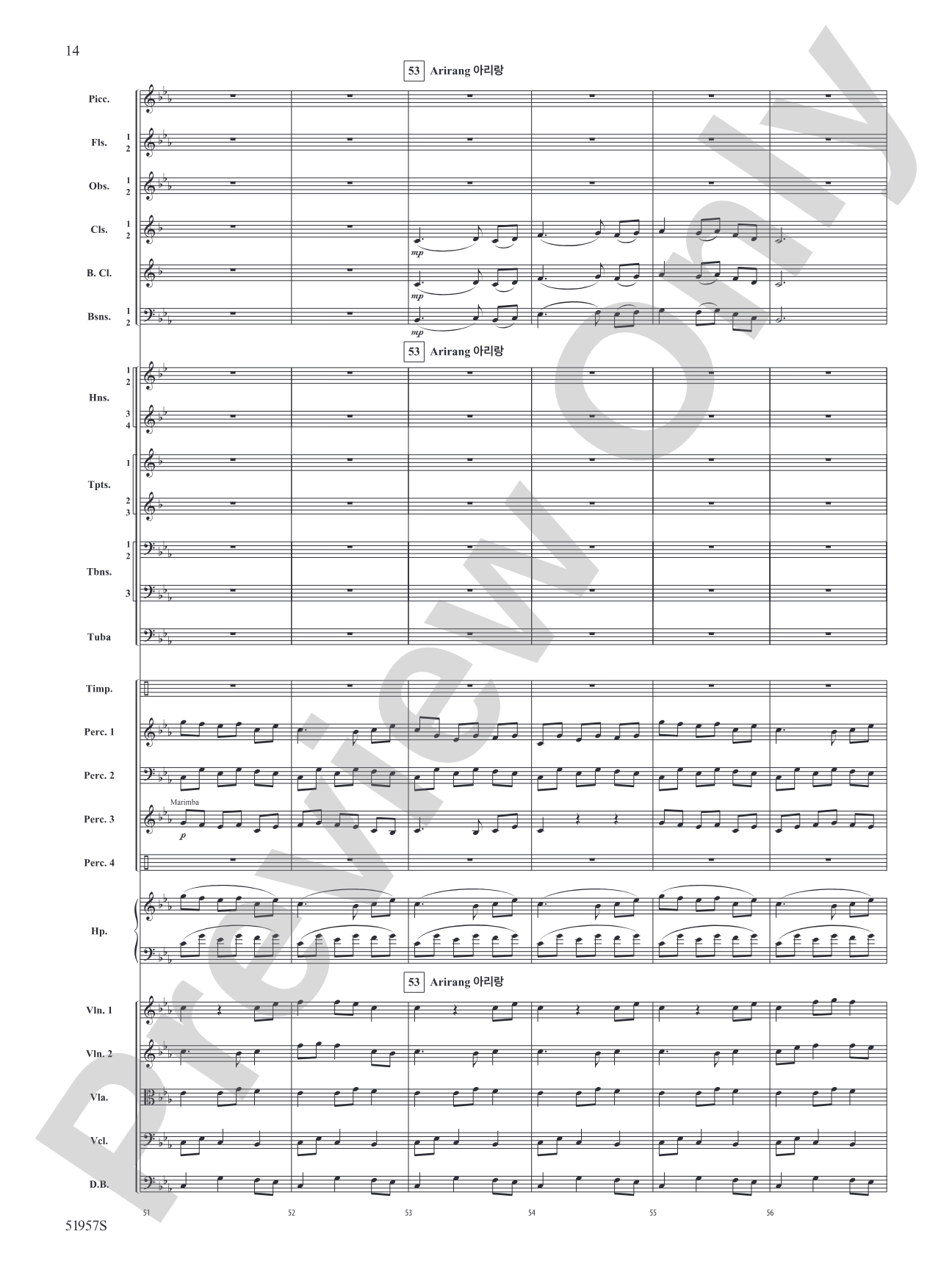 Han'gul: Full Orchestra Conductor Score & Parts