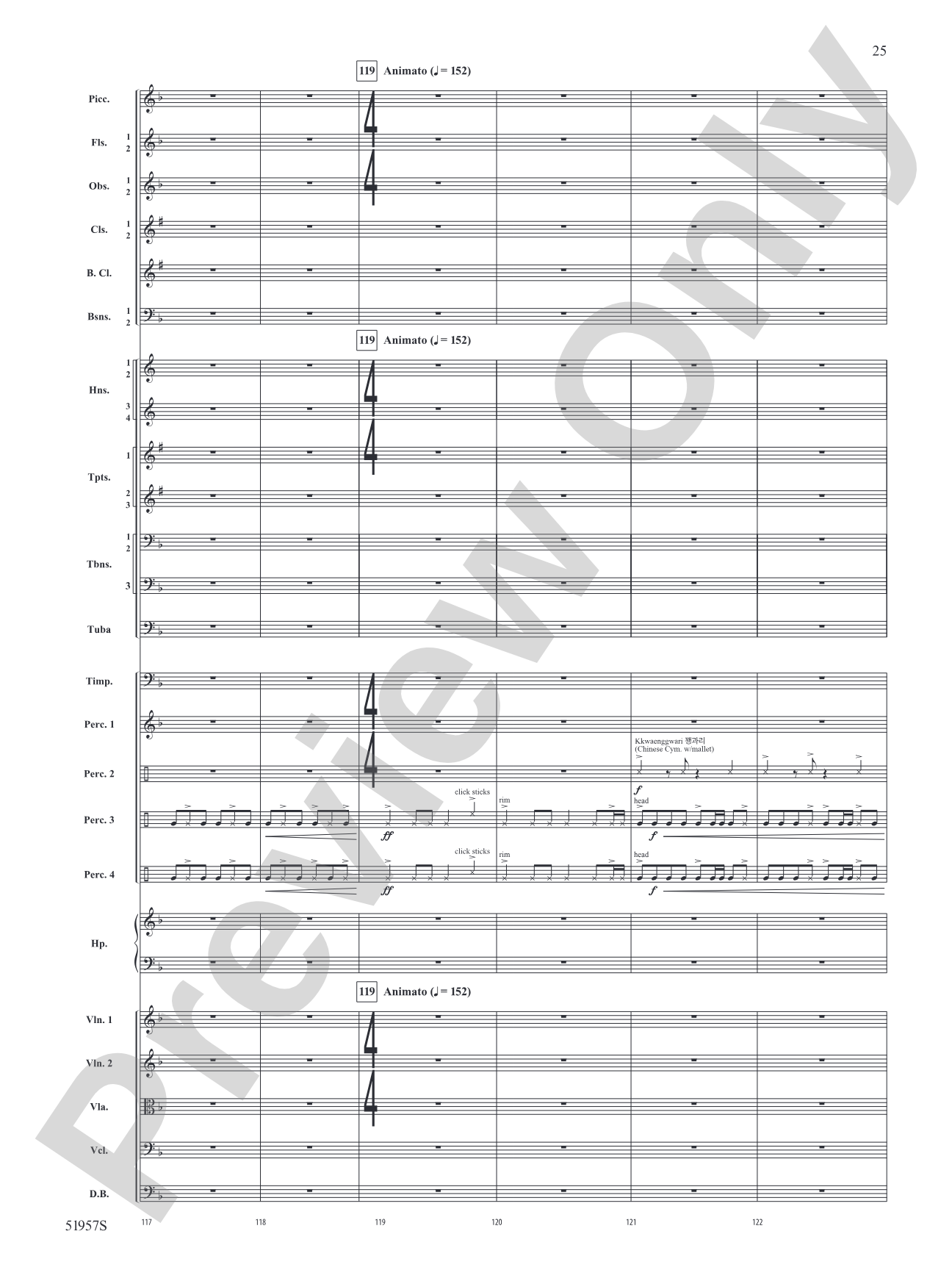 Han'gul: Full Orchestra Conductor Score & Parts
