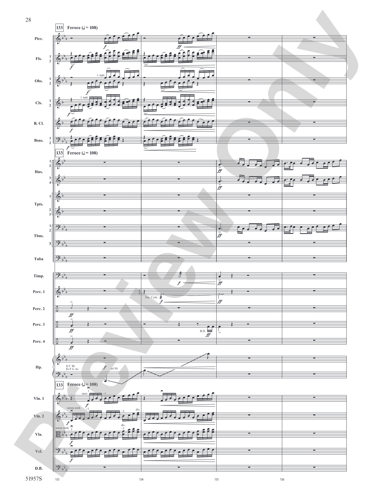 Han'gul: Full Orchestra Conductor Score & Parts