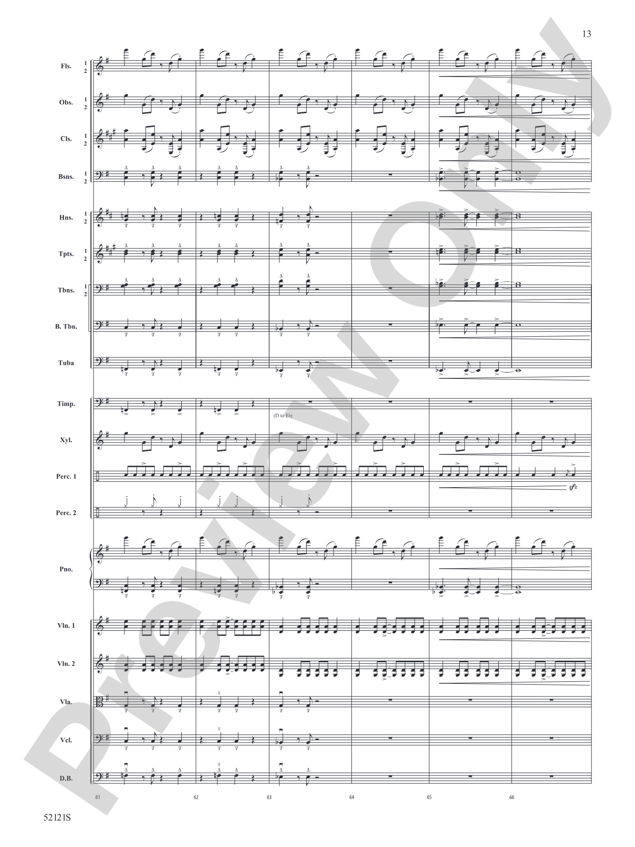 The Mile-Tall River Wall: Full Orchestra Conductor Score & Parts