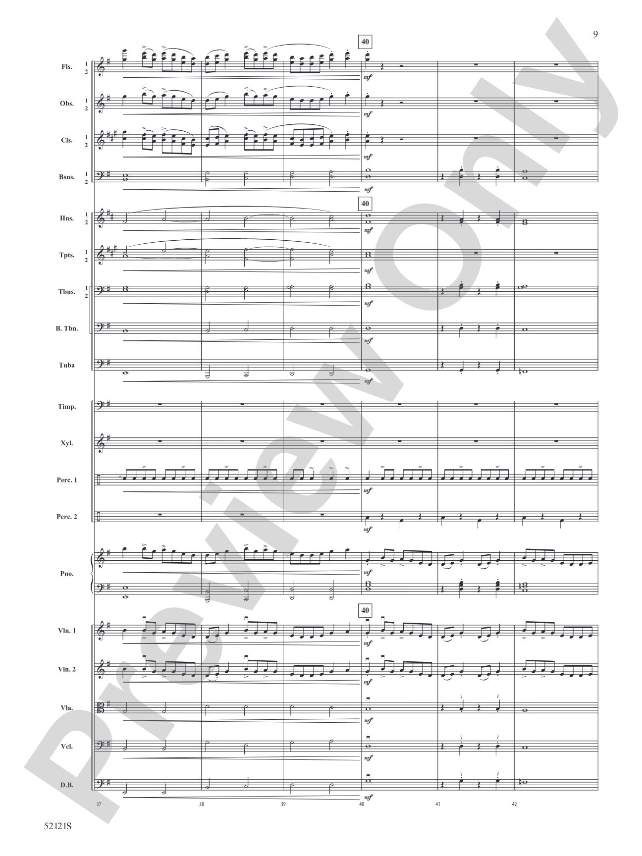 The Mile-Tall River Wall: Full Orchestra Conductor Score & Parts