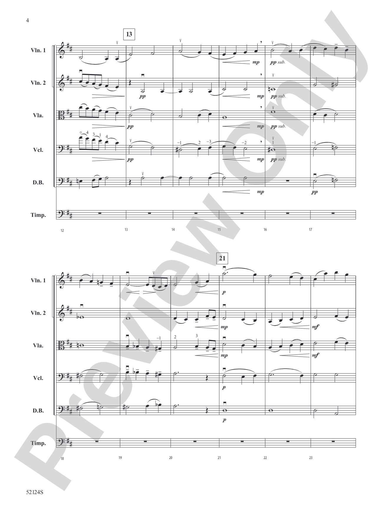 Finale From Symphony No. 3: String Orchestra Conductor Score & Parts