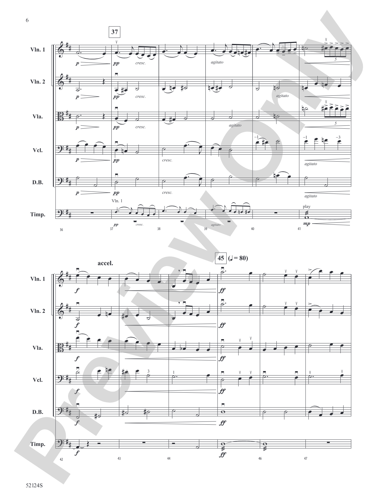 Finale From Symphony No. 3: String Orchestra Conductor Score & Parts