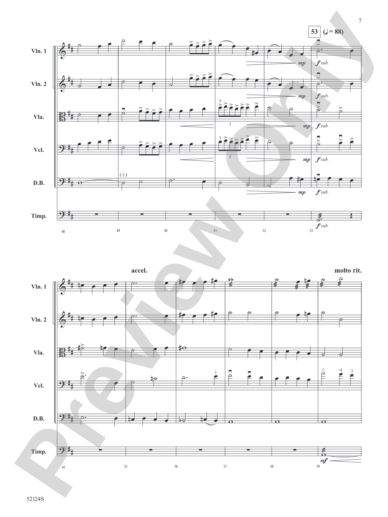 Finale From Symphony No. 3: String Orchestra Conductor Score & Parts