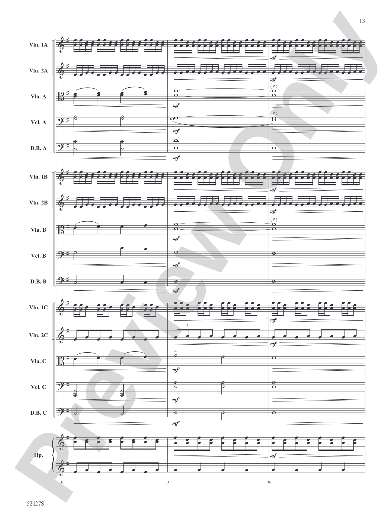 A Hundred Horizons: String Orchestra Conductor Score & Parts