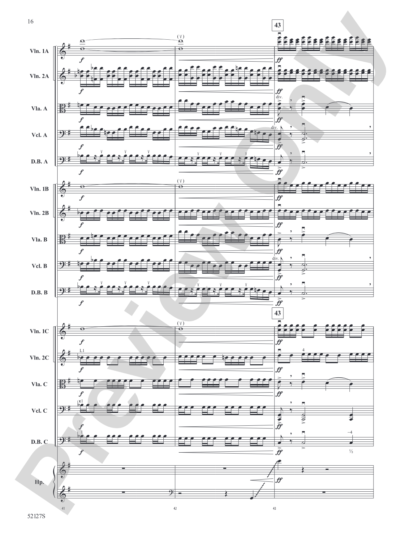 A Hundred Horizons: String Orchestra Conductor Score & Parts