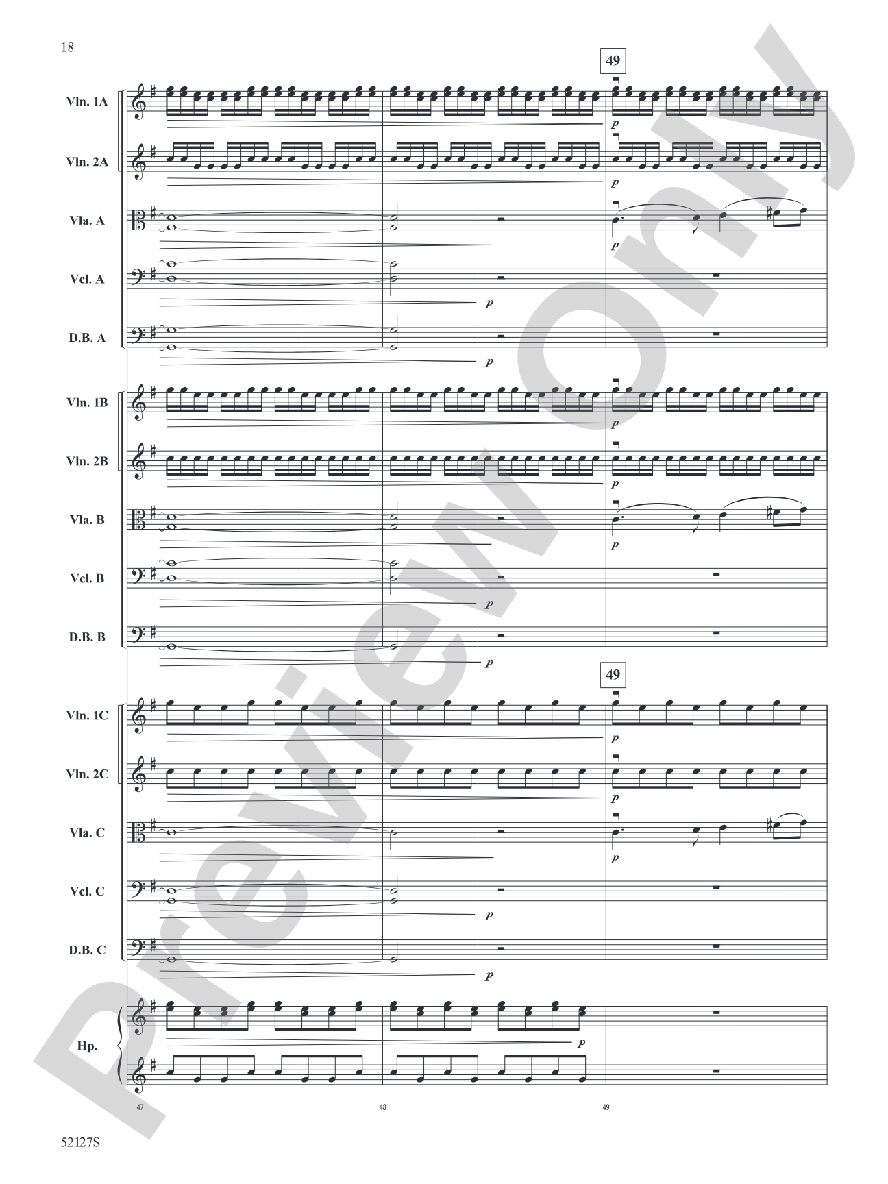 A Hundred Horizons: String Orchestra Conductor Score & Parts
