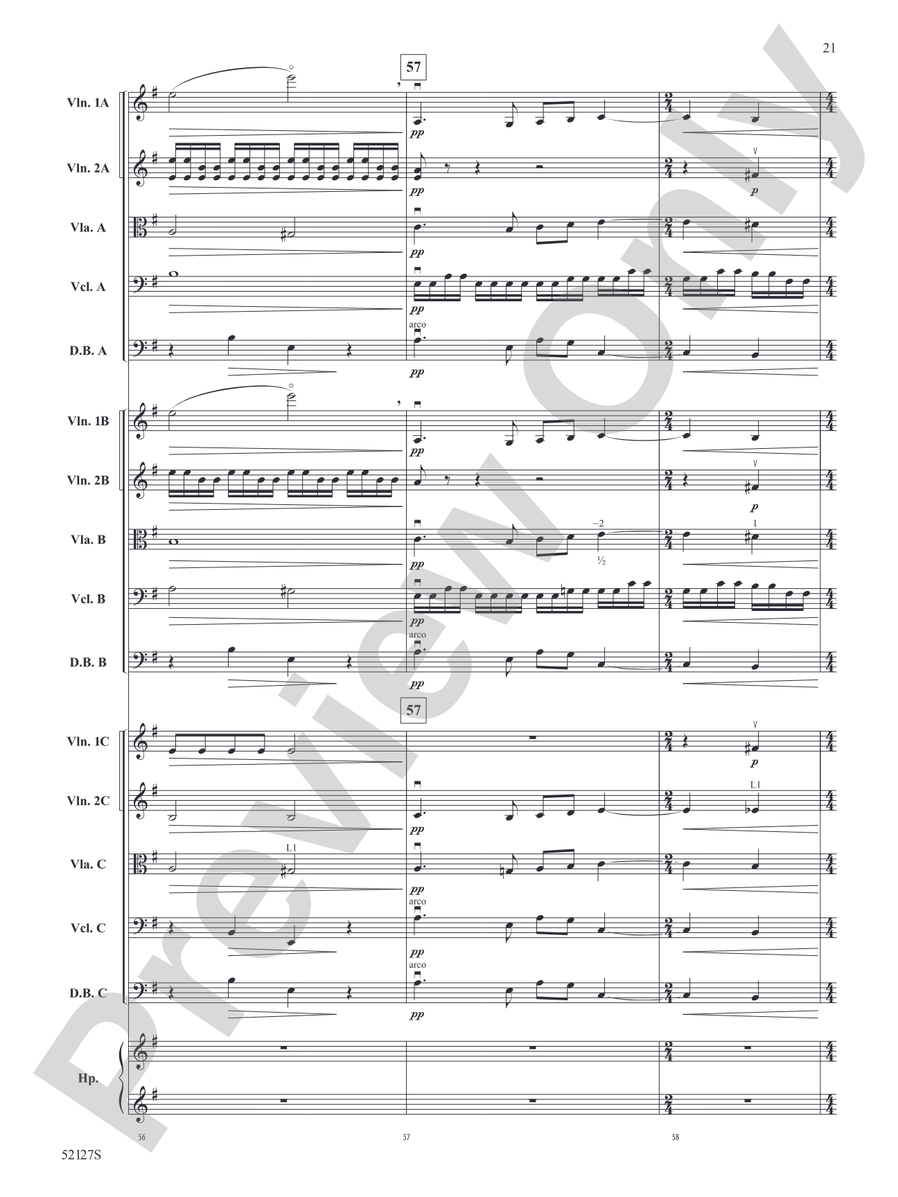 A Hundred Horizons: String Orchestra Conductor Score & Parts