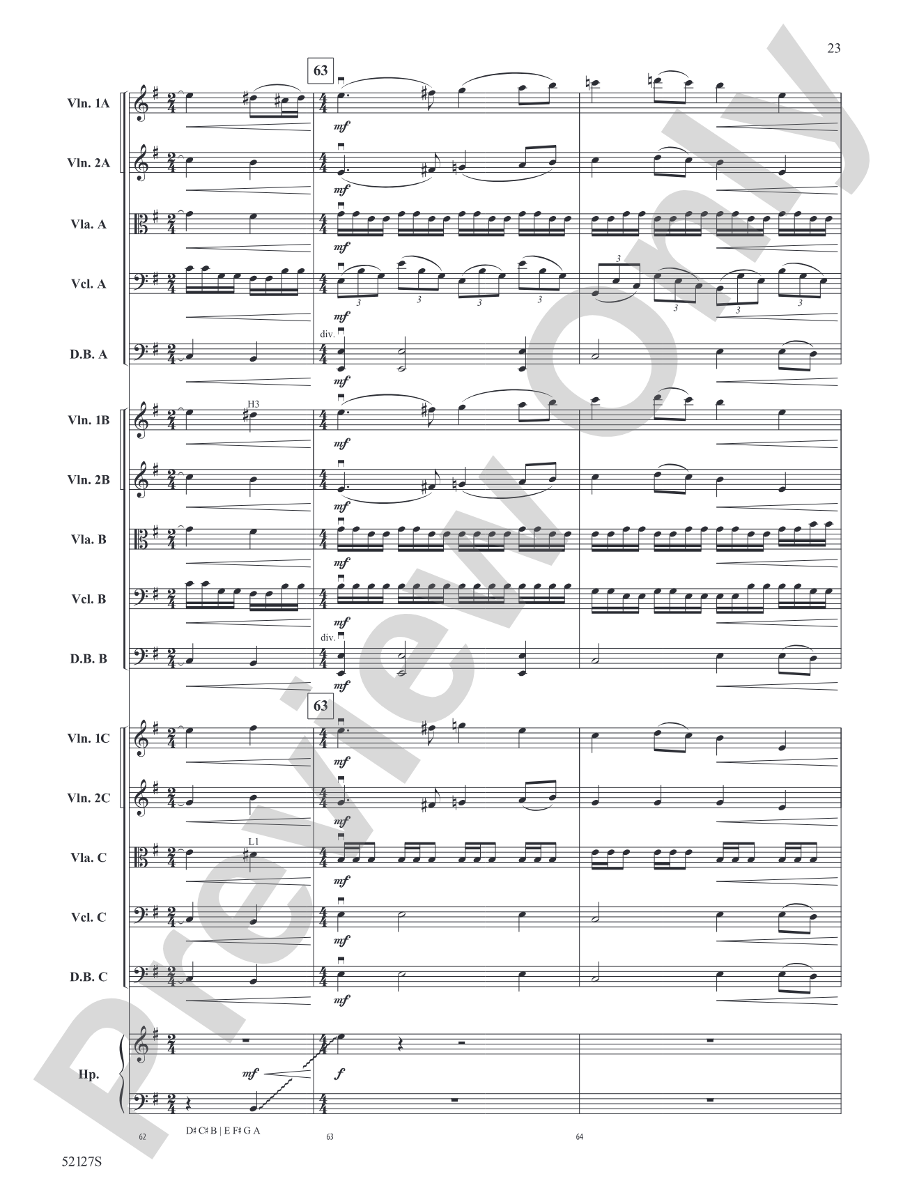 A Hundred Horizons: String Orchestra Conductor Score & Parts