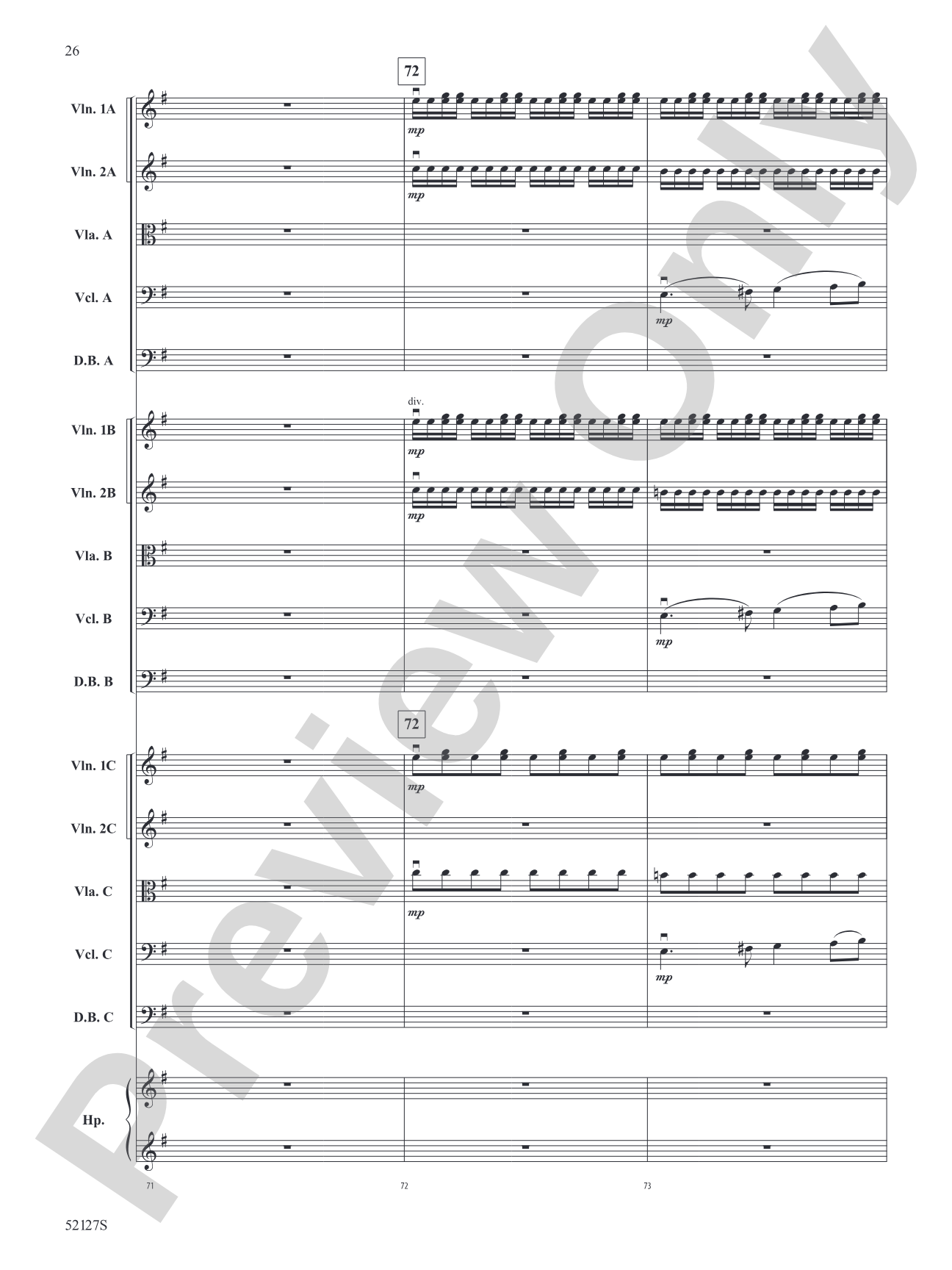 A Hundred Horizons: String Orchestra Conductor Score & Parts