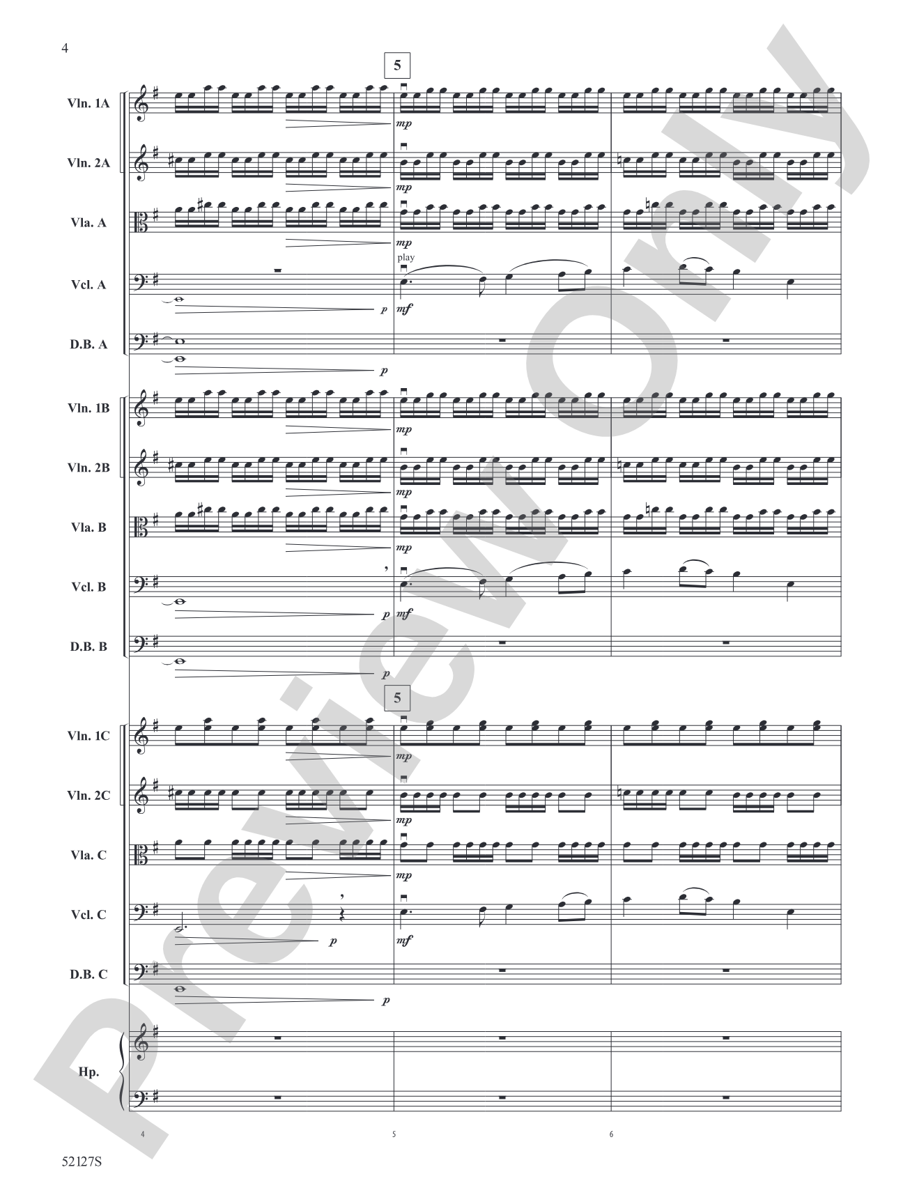 A Hundred Horizons: String Orchestra Conductor Score & Parts