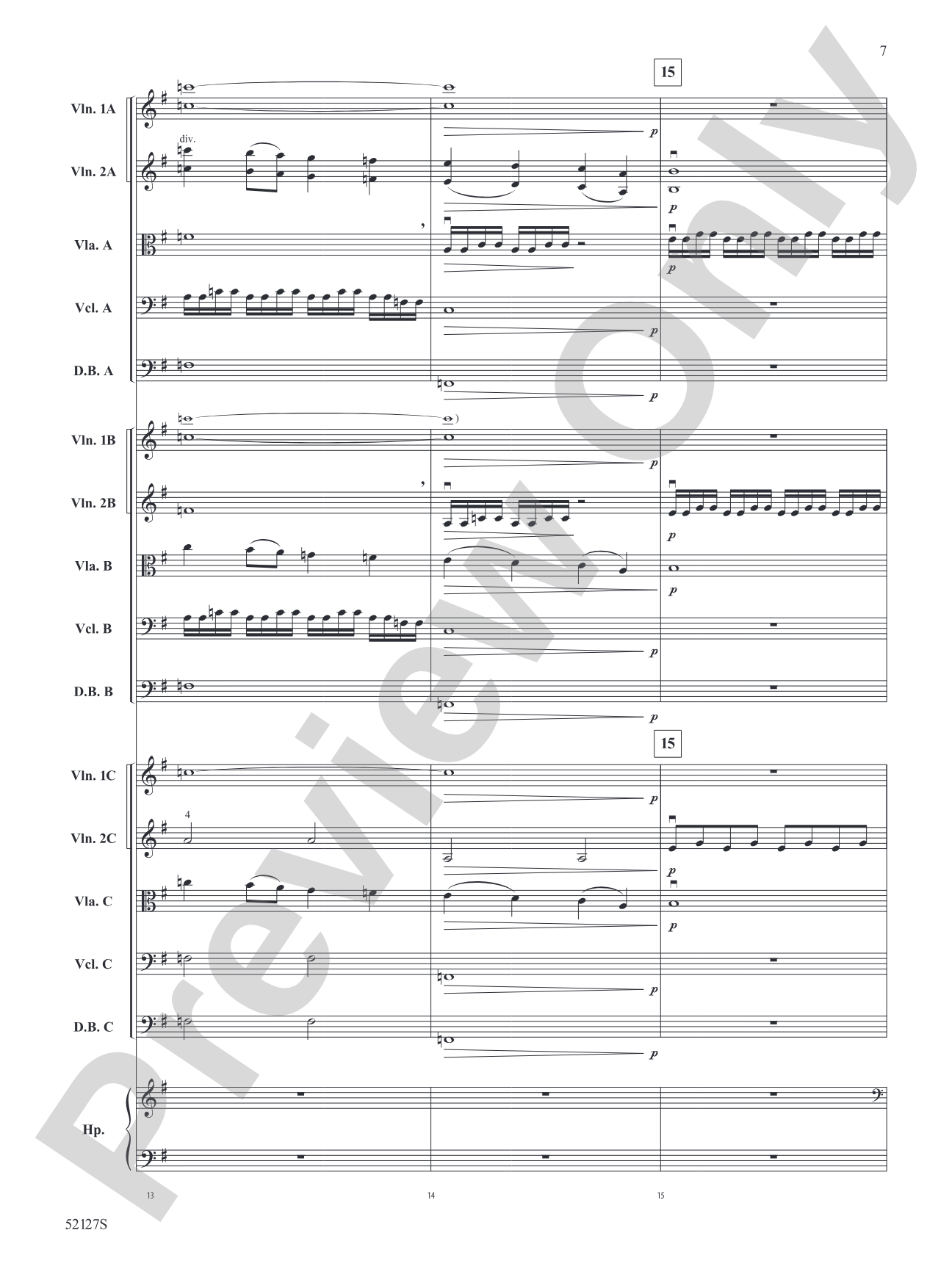A Hundred Horizons: String Orchestra Conductor Score & Parts