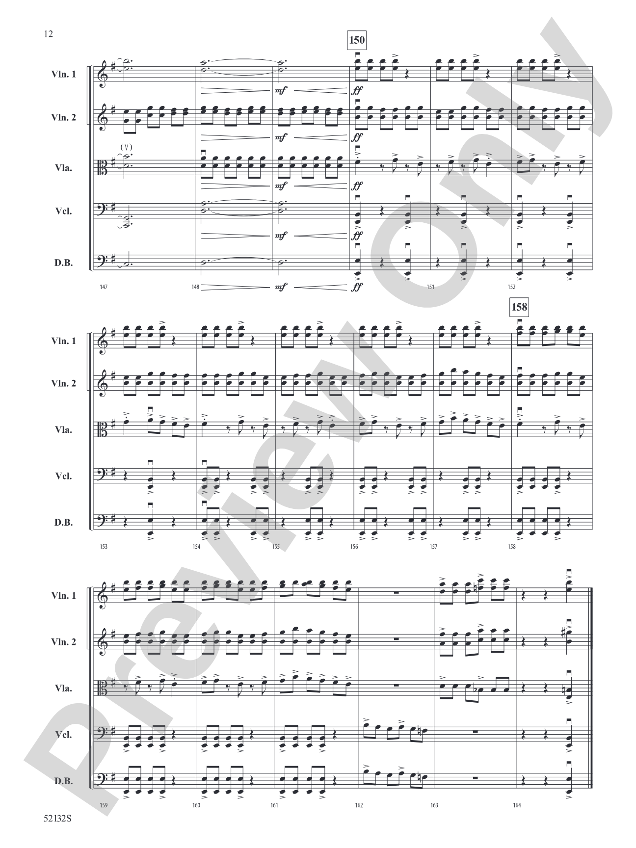 Relentless: String Orchestra Conductor Score & Parts