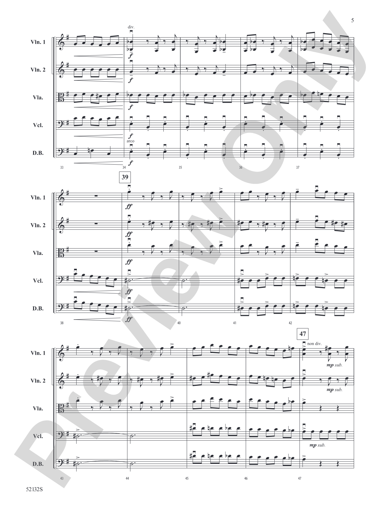 Relentless: String Orchestra Conductor Score & Parts