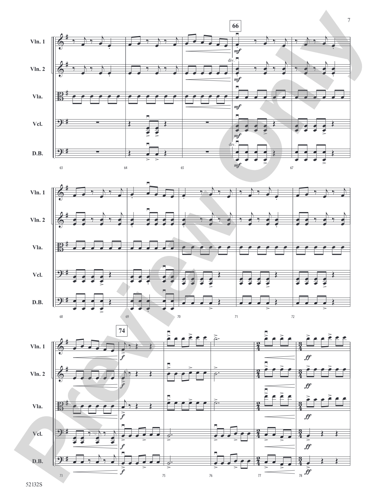 Relentless: String Orchestra Conductor Score & Parts