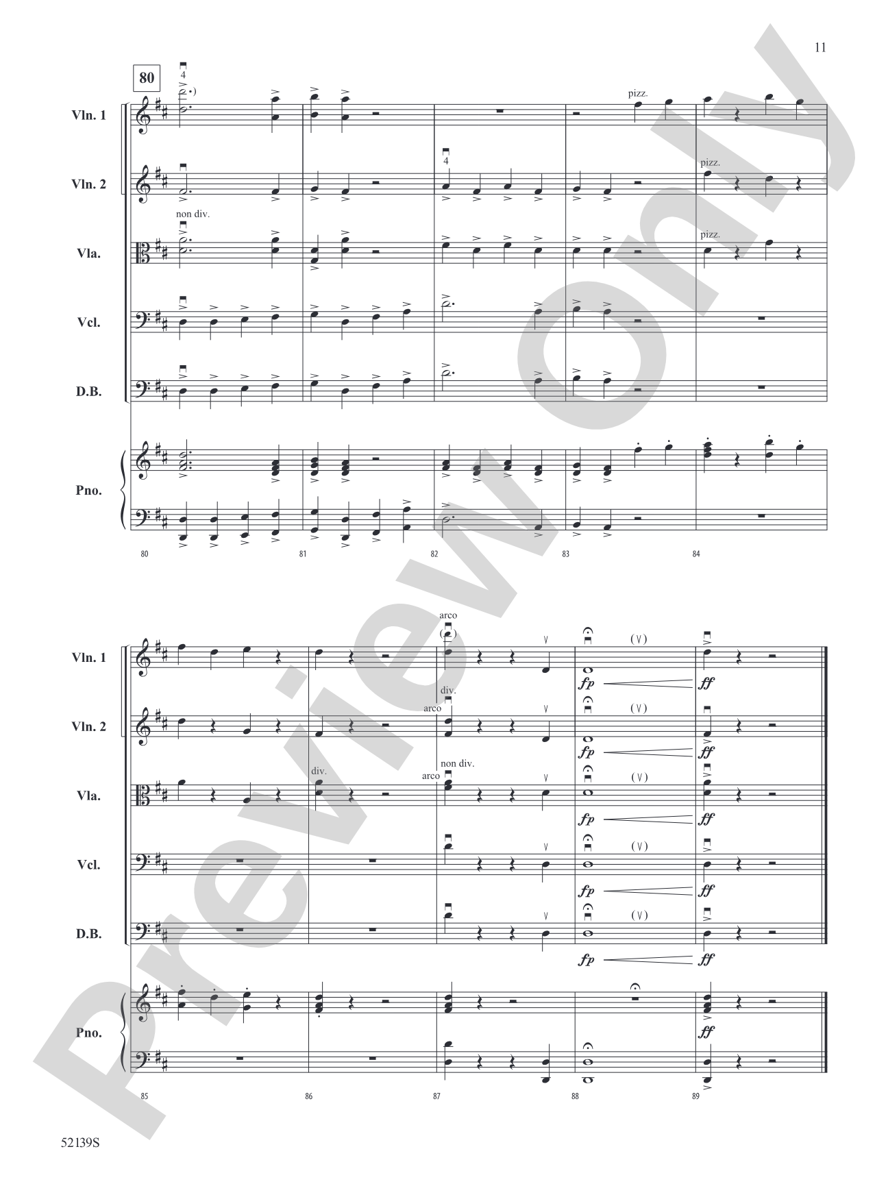 William Noel Overture: String Orchestra Conductor Score & Parts