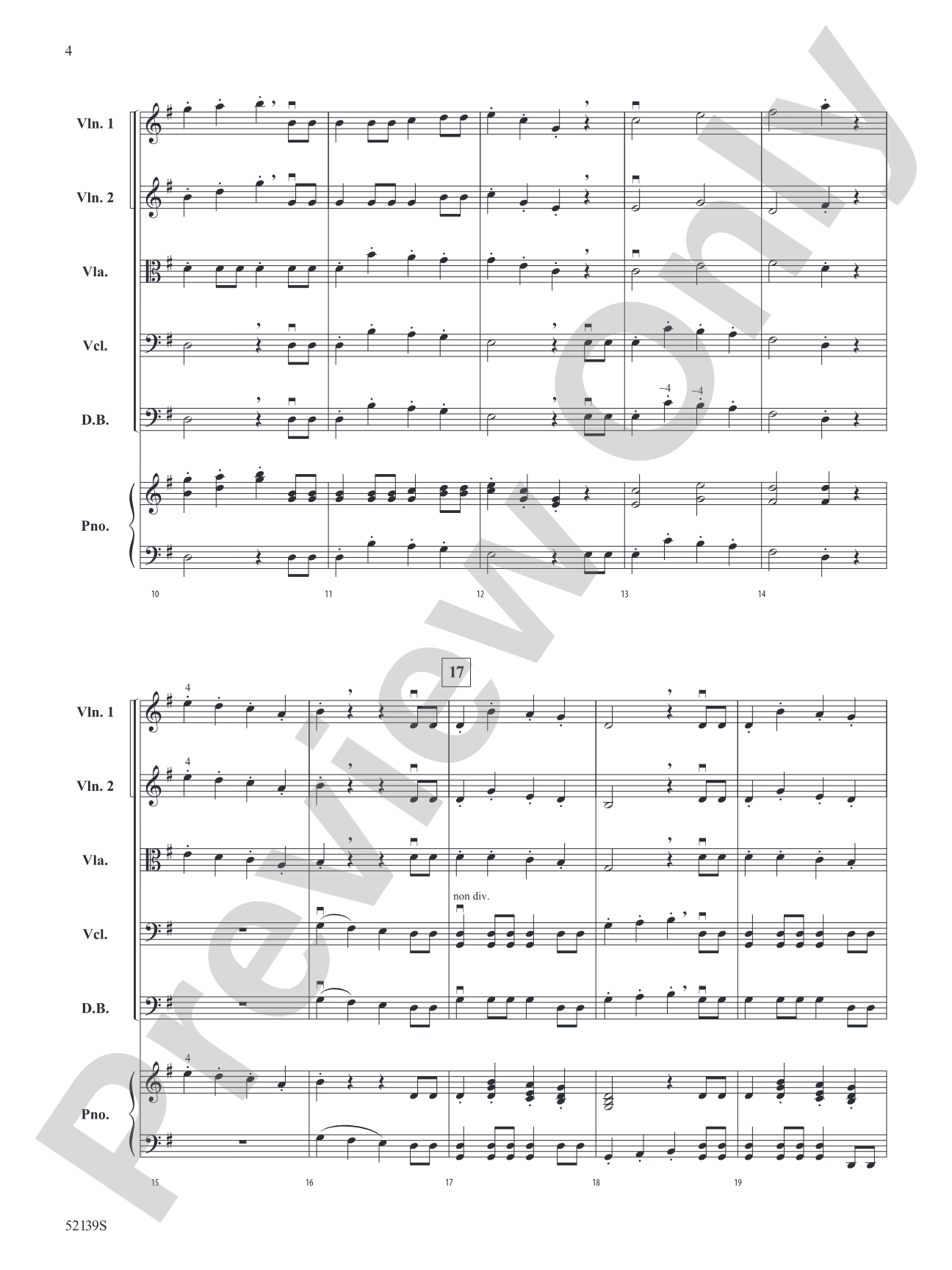 William Noel Overture: String Orchestra Conductor Score & Parts