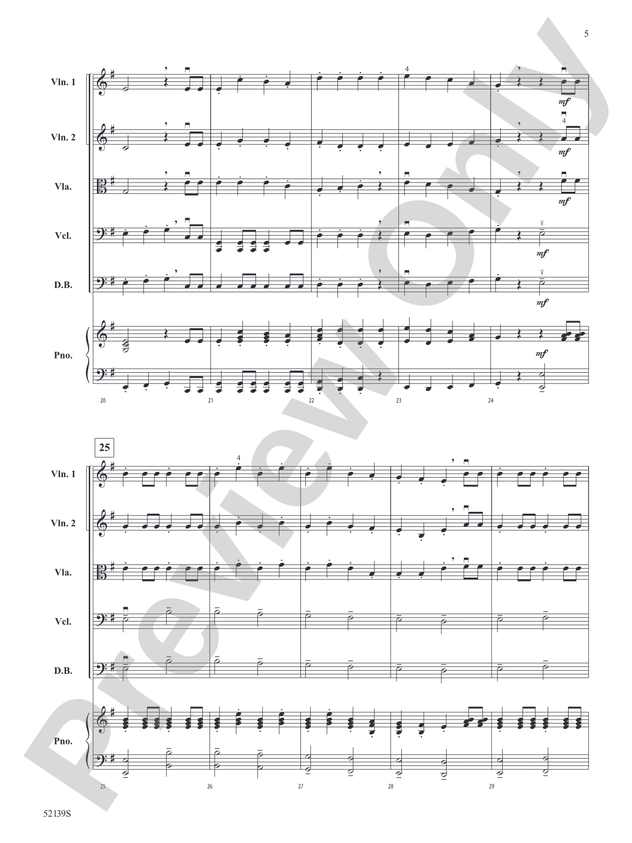 William Noel Overture: String Orchestra Conductor Score & Parts