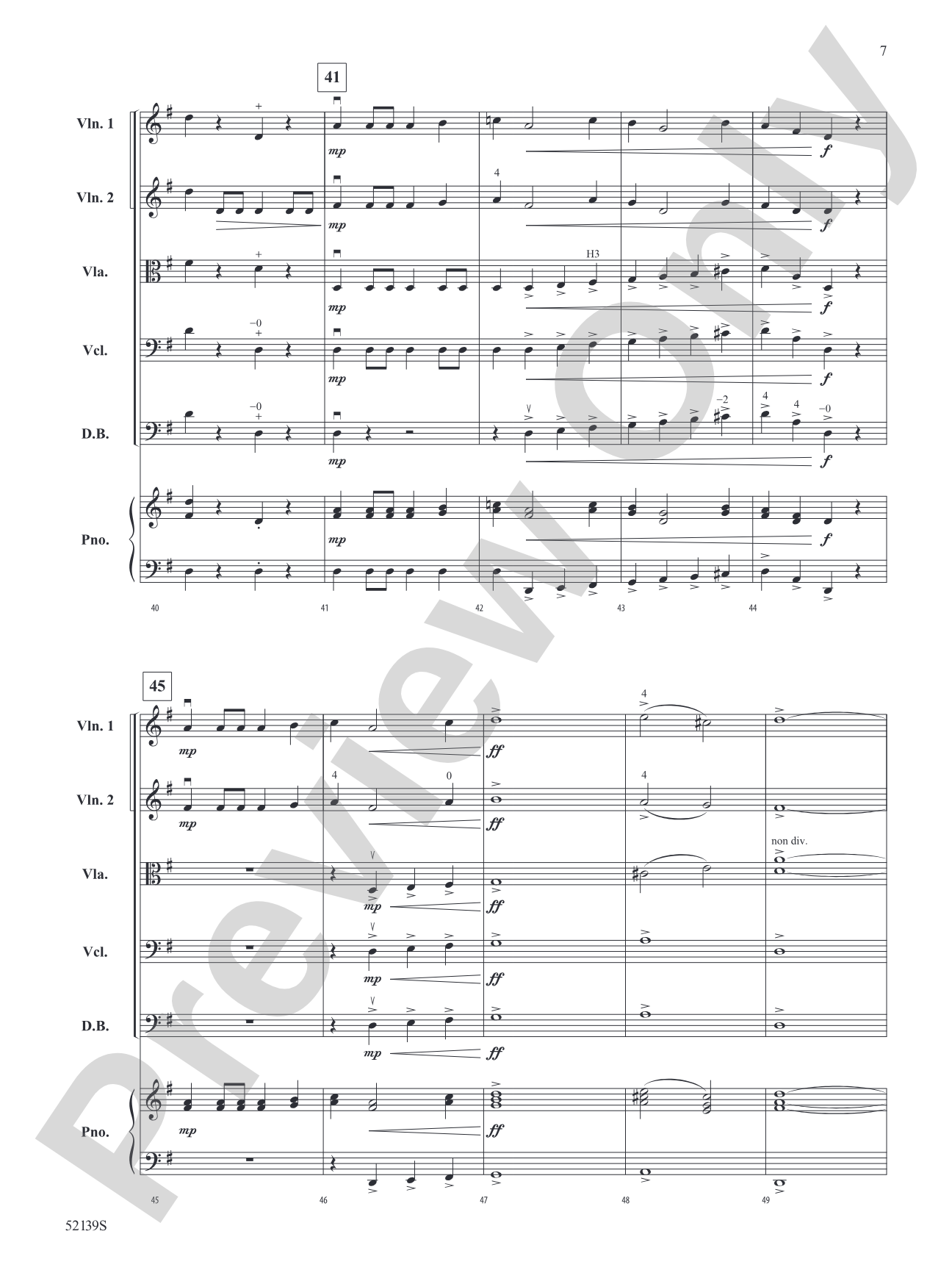 William Noel Overture: String Orchestra Conductor Score & Parts