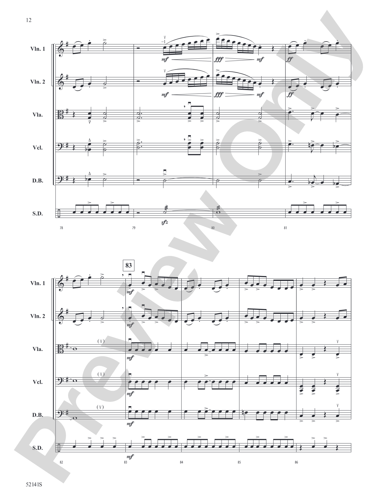The Mile-Tall River Wall: String Orchestra Conductor Score & Parts