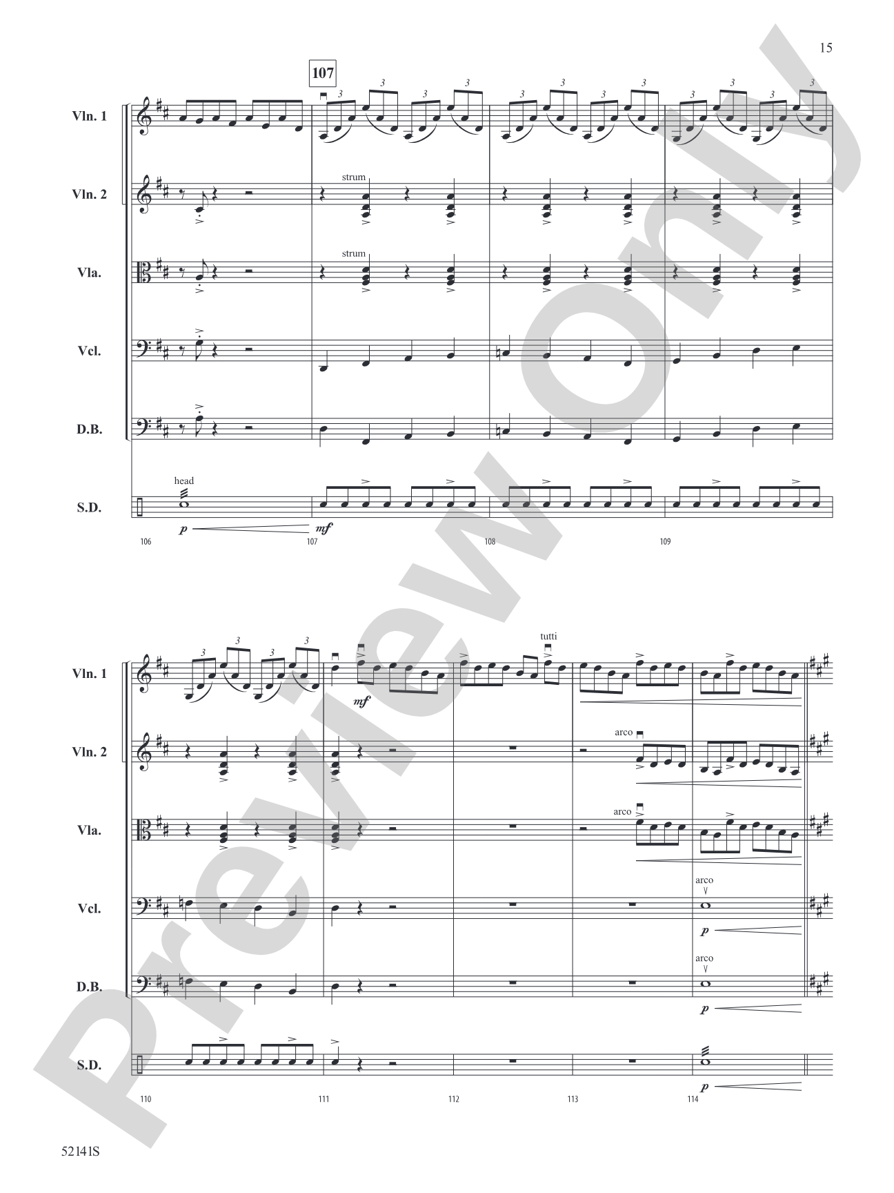 The Mile-Tall River Wall: String Orchestra Conductor Score & Parts