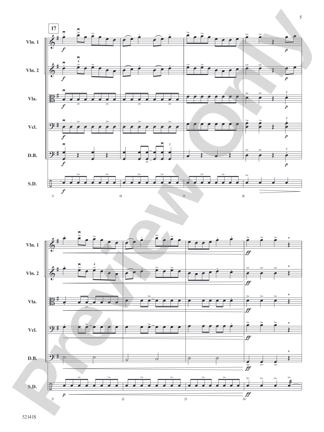 The Mile-Tall River Wall: String Orchestra Conductor Score & Parts