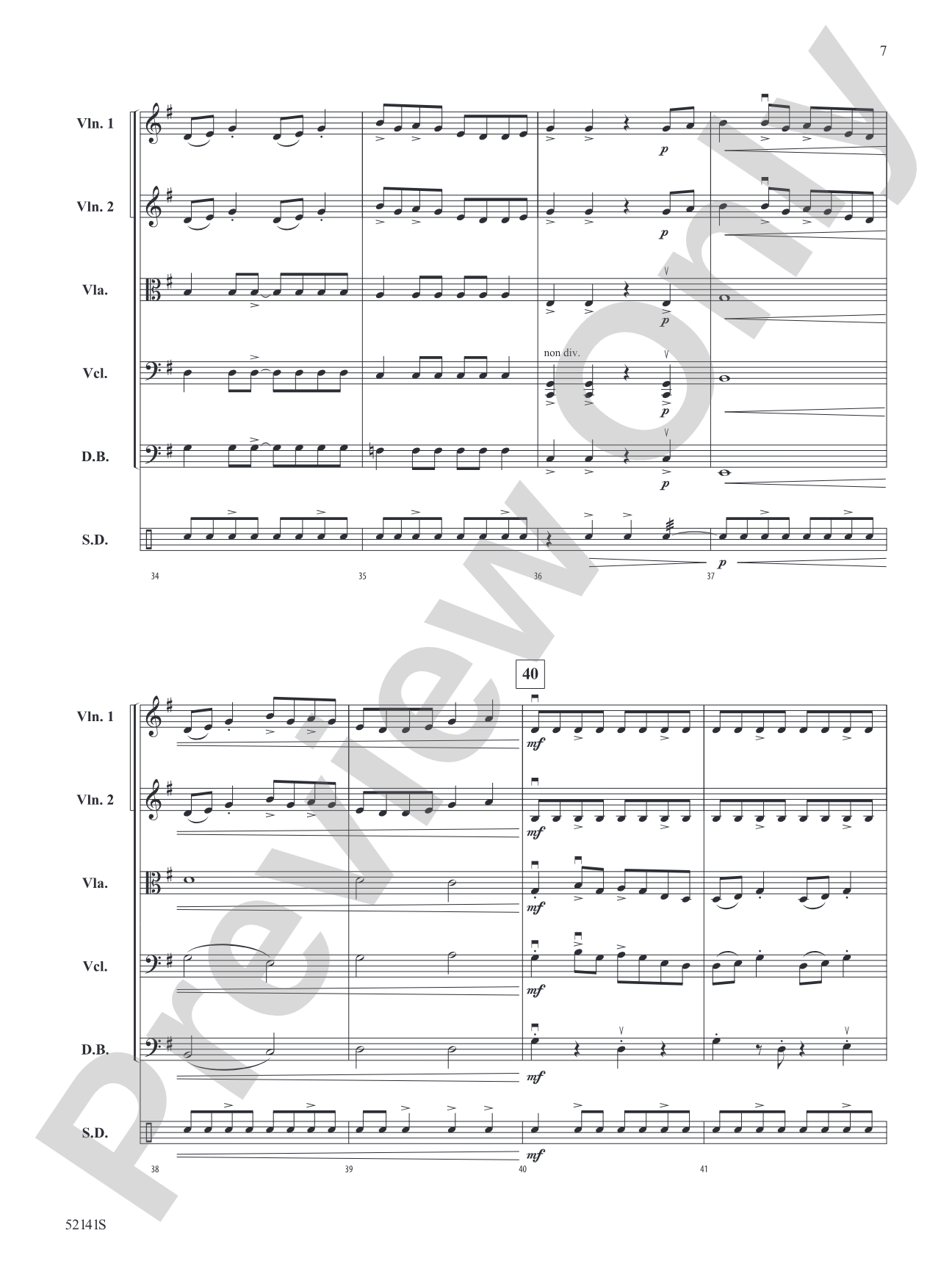 The Mile-Tall River Wall: String Orchestra Conductor Score & Parts