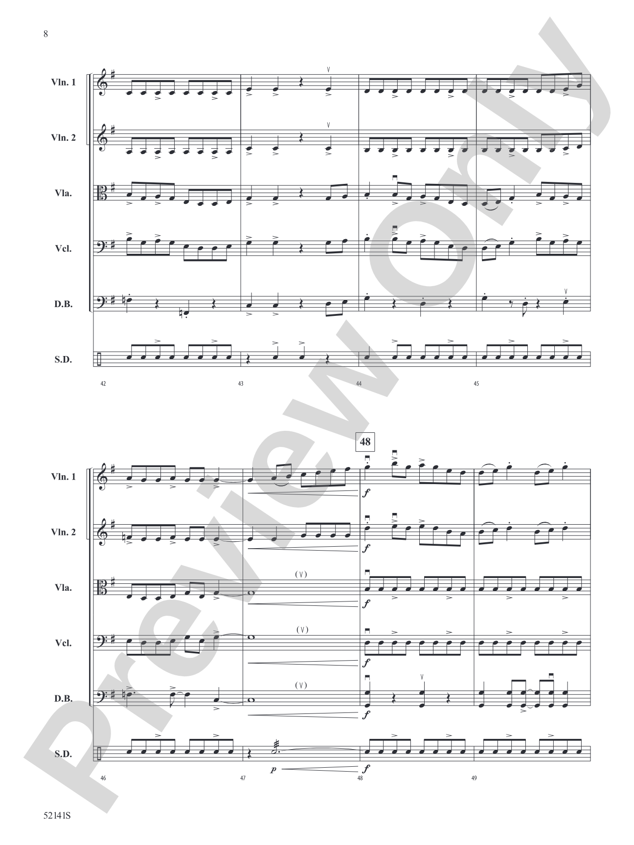 The Mile-Tall River Wall: String Orchestra Conductor Score & Parts