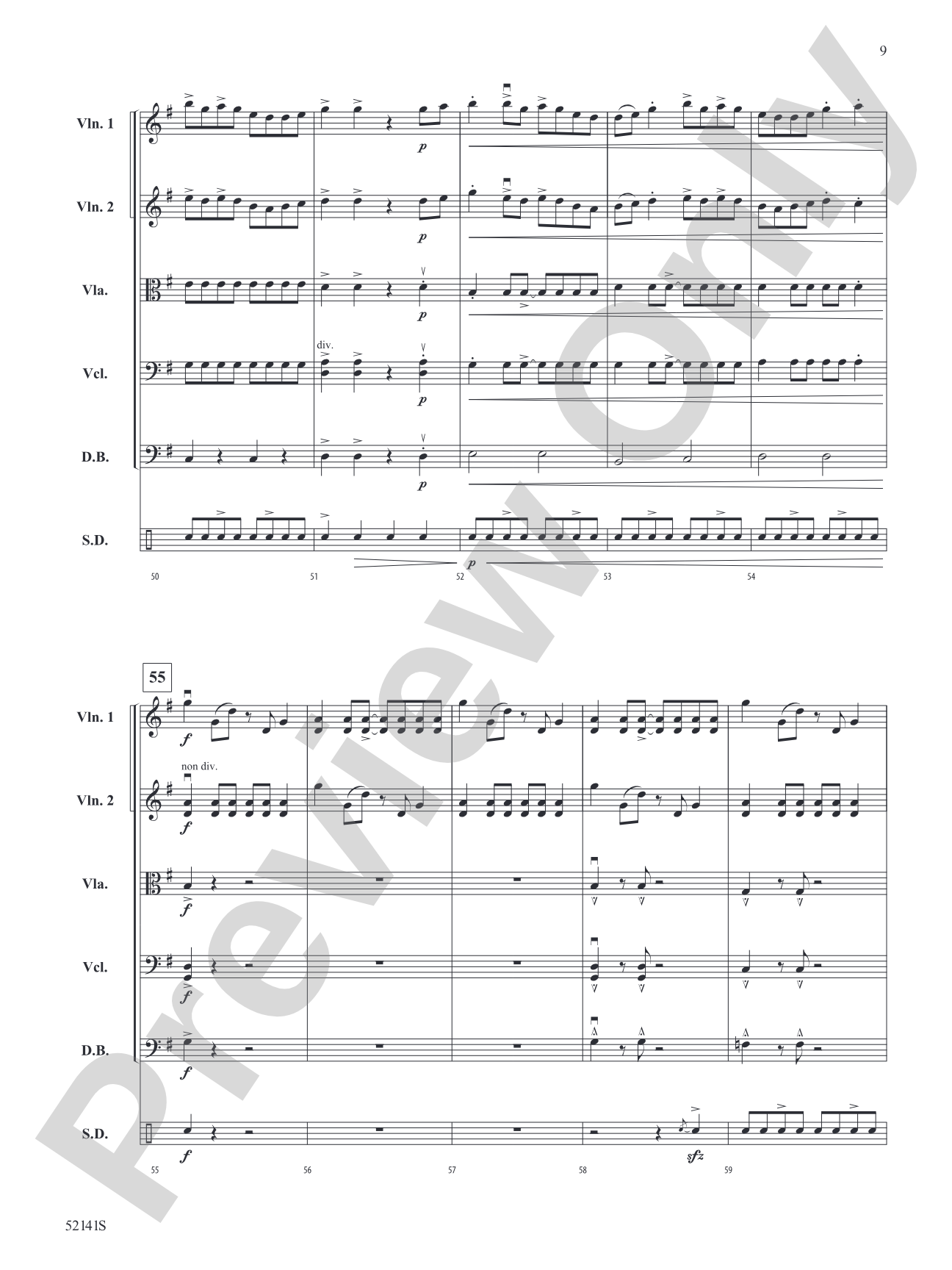 The Mile-Tall River Wall: String Orchestra Conductor Score & Parts