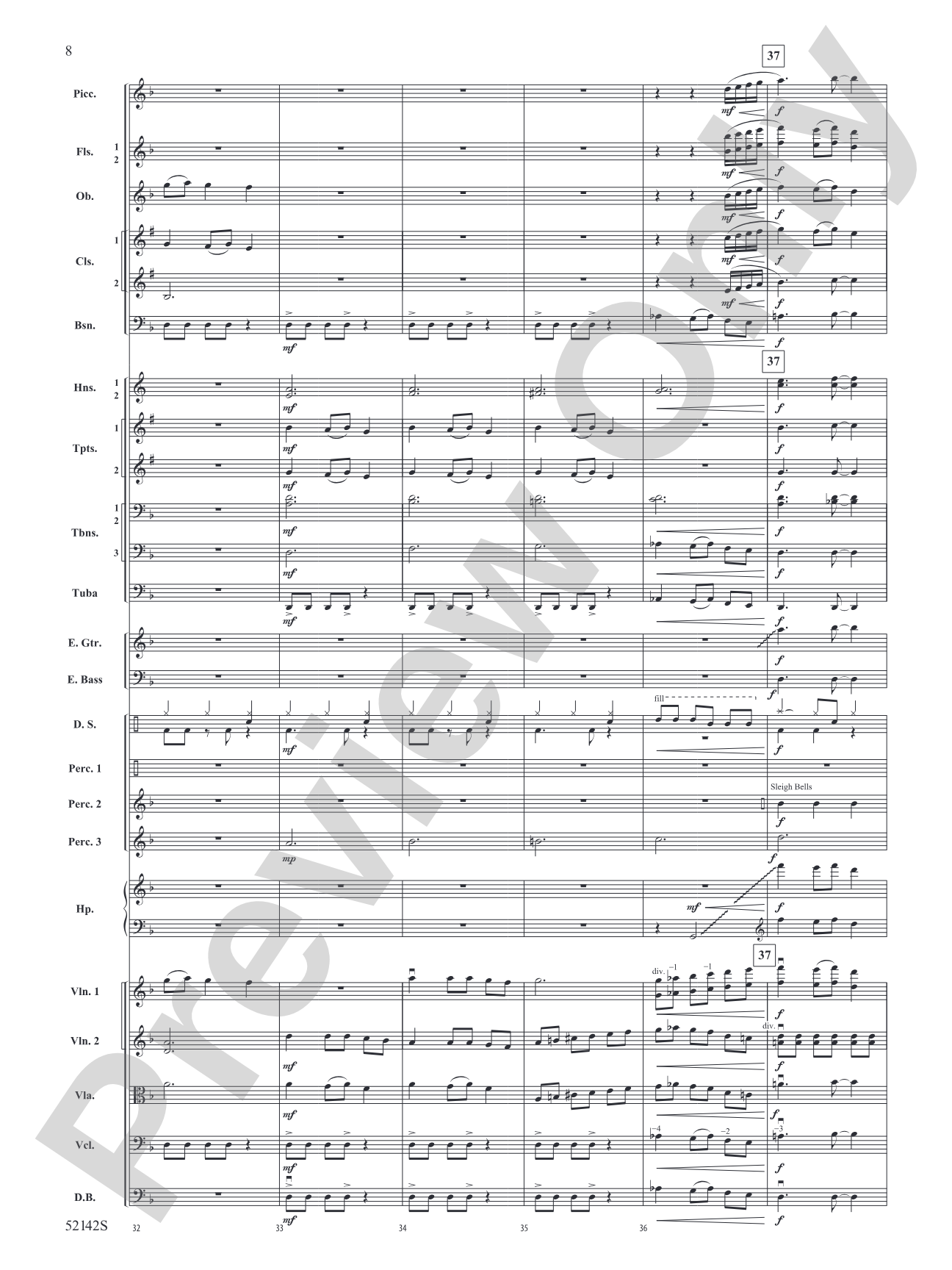 Metal Bell Carol: Full Orchestra Conductor Score & Parts