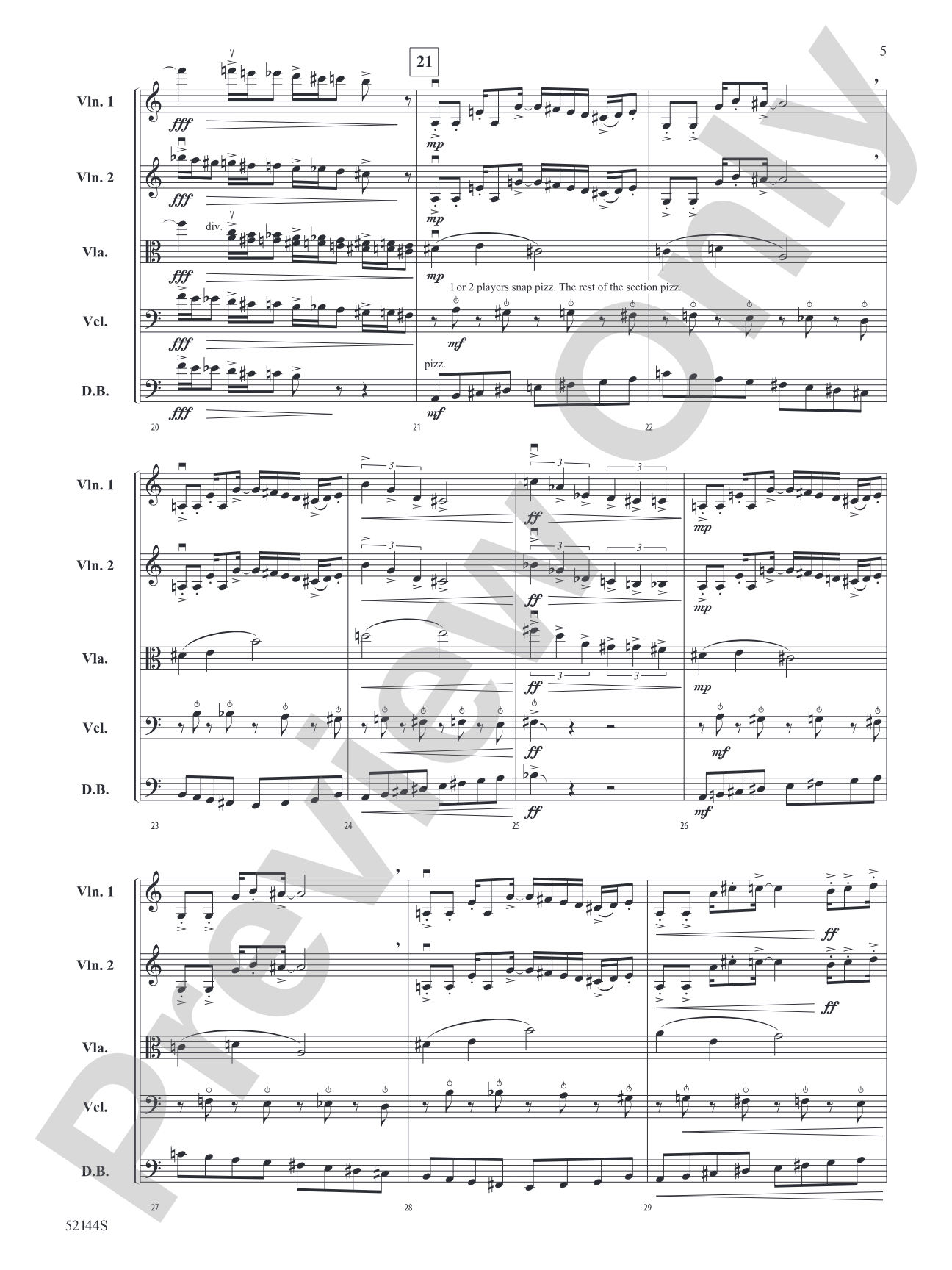 Prairie Fire!: String Orchestra Conductor Score & Parts