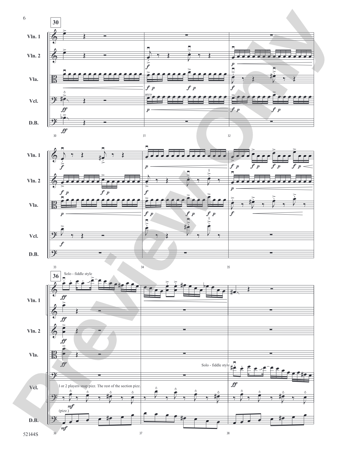 Prairie Fire!: String Orchestra Conductor Score & Parts
