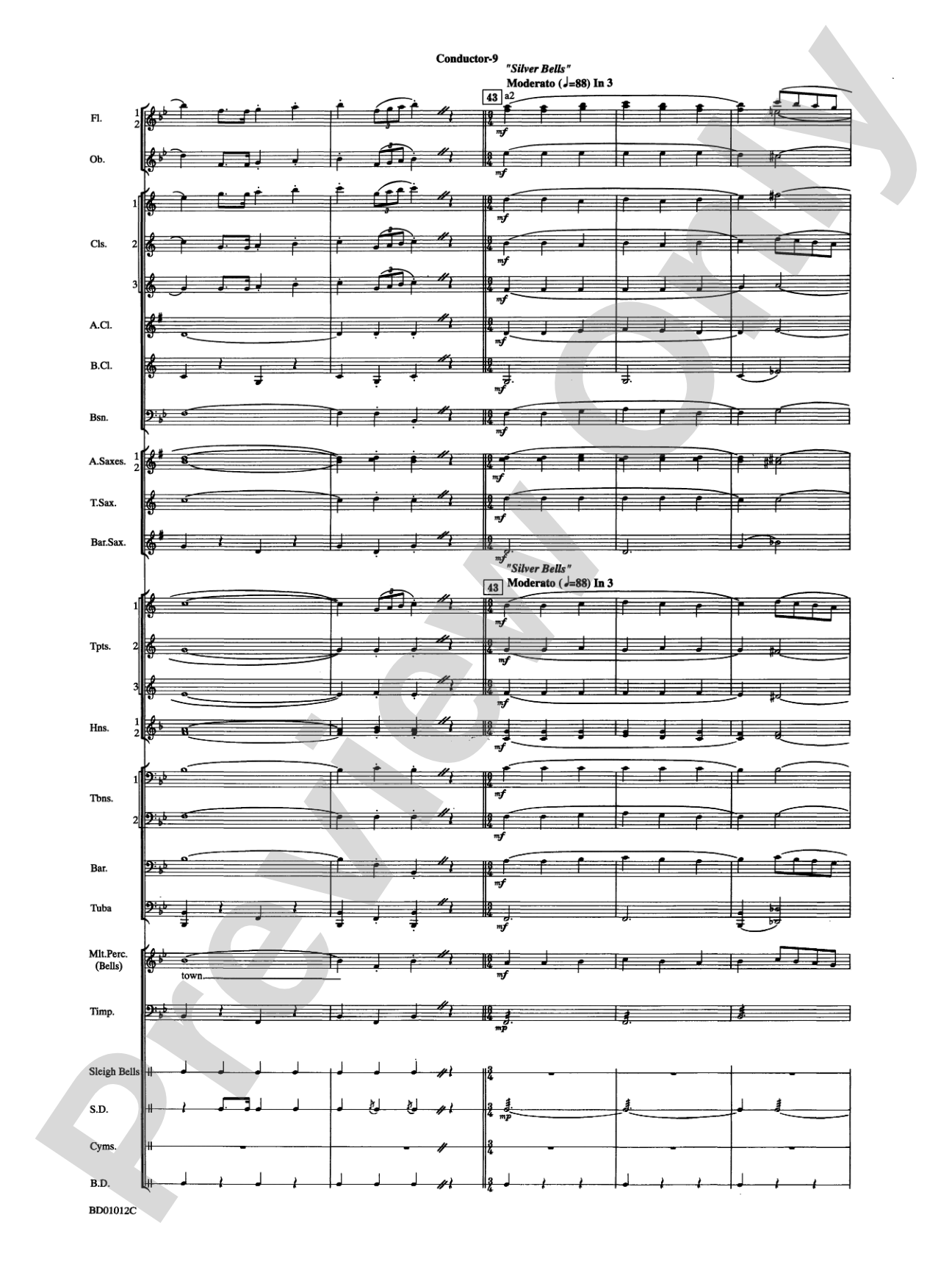 Christmas "Pop" Sing Along (for Concert Band with Audience Participation): Concert Band Conductor Score & Parts